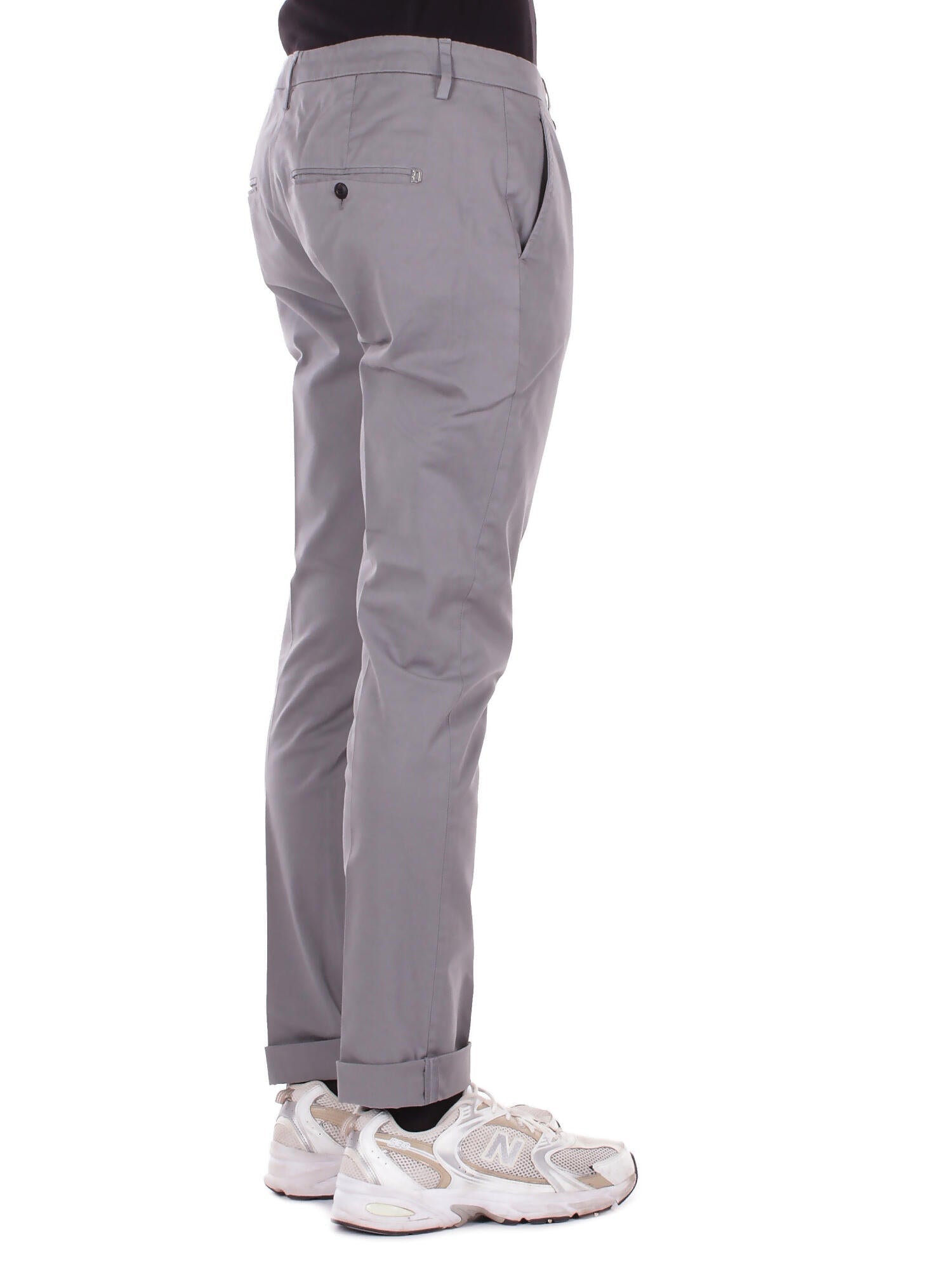 DONDUP Uomo Pantalone UP235GS0096U 903 Pantalone slim chino gaubert i Grigio