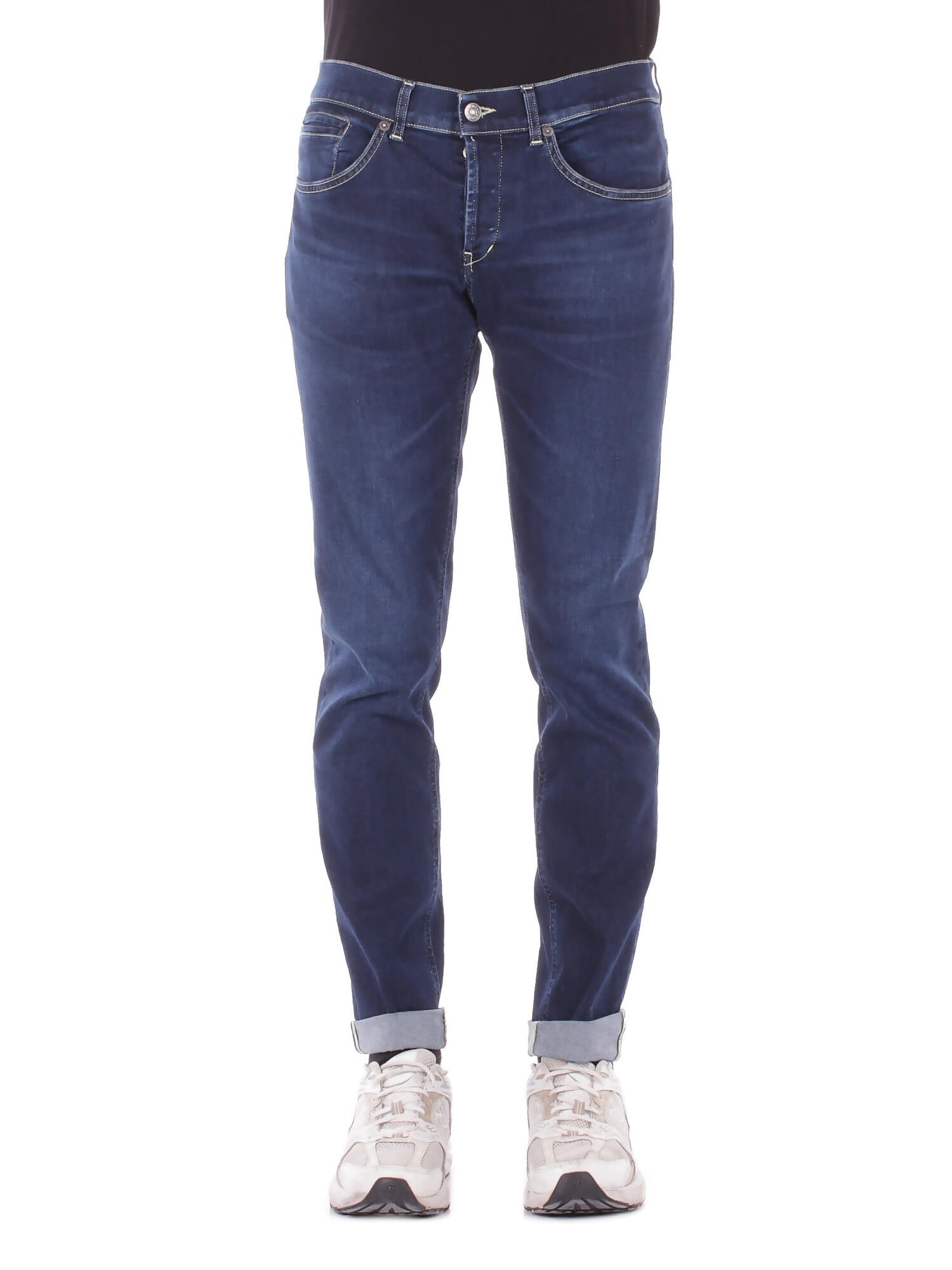 DONDUP Uomo Jeans UP232DS0334U 800 Jeans 5tasche skinny george Denim blu
