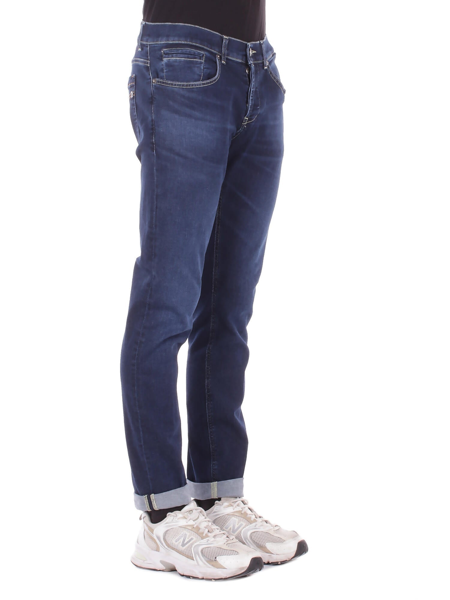 DONDUP Uomo Jeans UP232DS0334U 800 Jeans 5tasche skinny george Denim blu