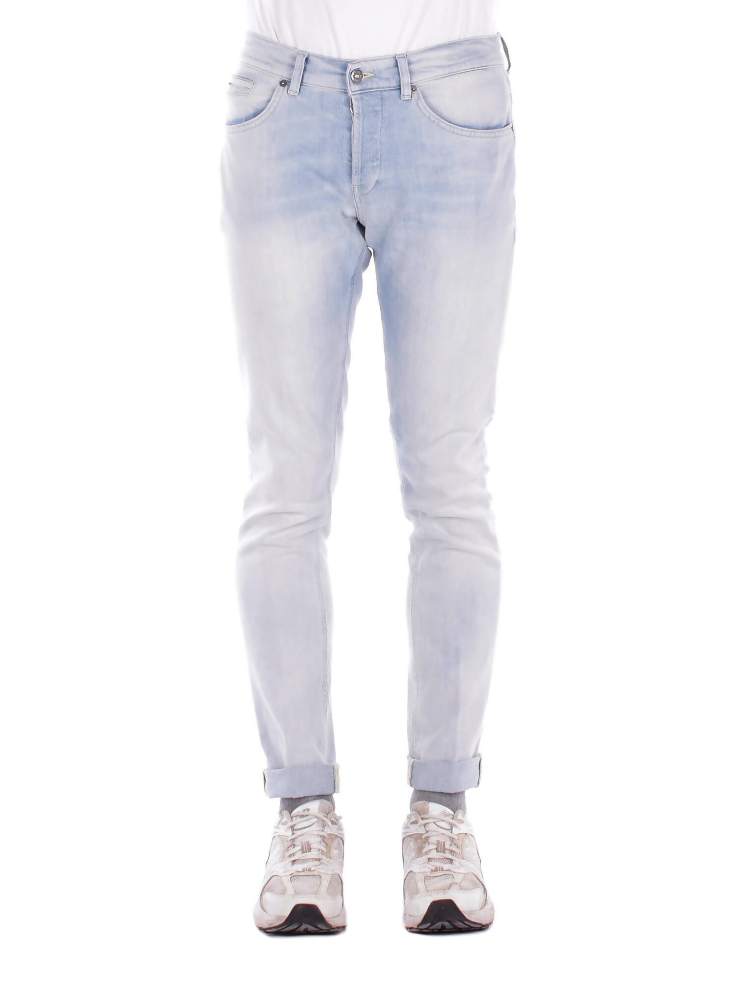 DONDUP Uomo Jeans UP232DSH365U 800 Jeans 5tasche skinny george Denim blu