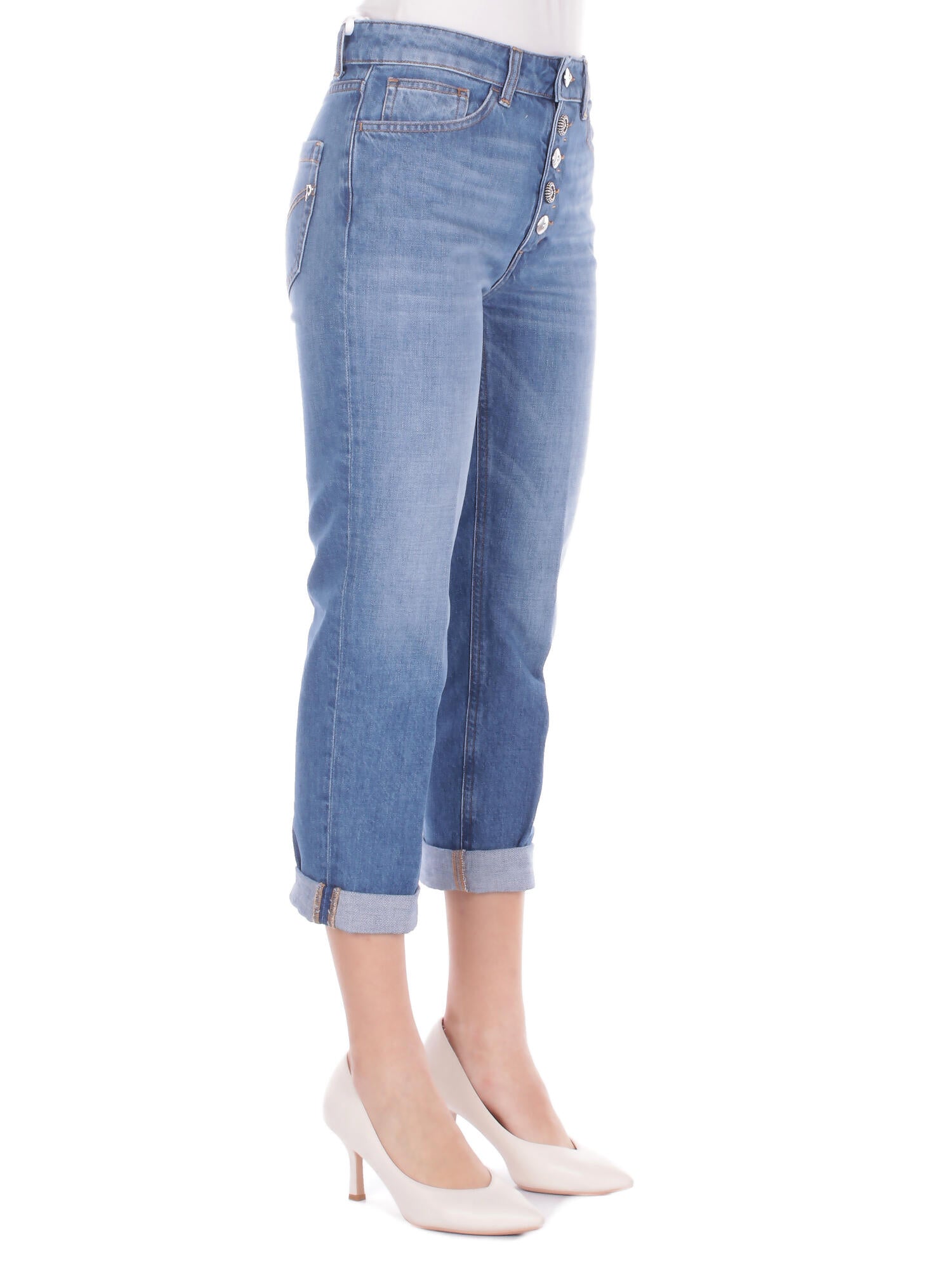 DONDUP Donna Jeans DP268BDFE286D 800 Cropped Denim blu