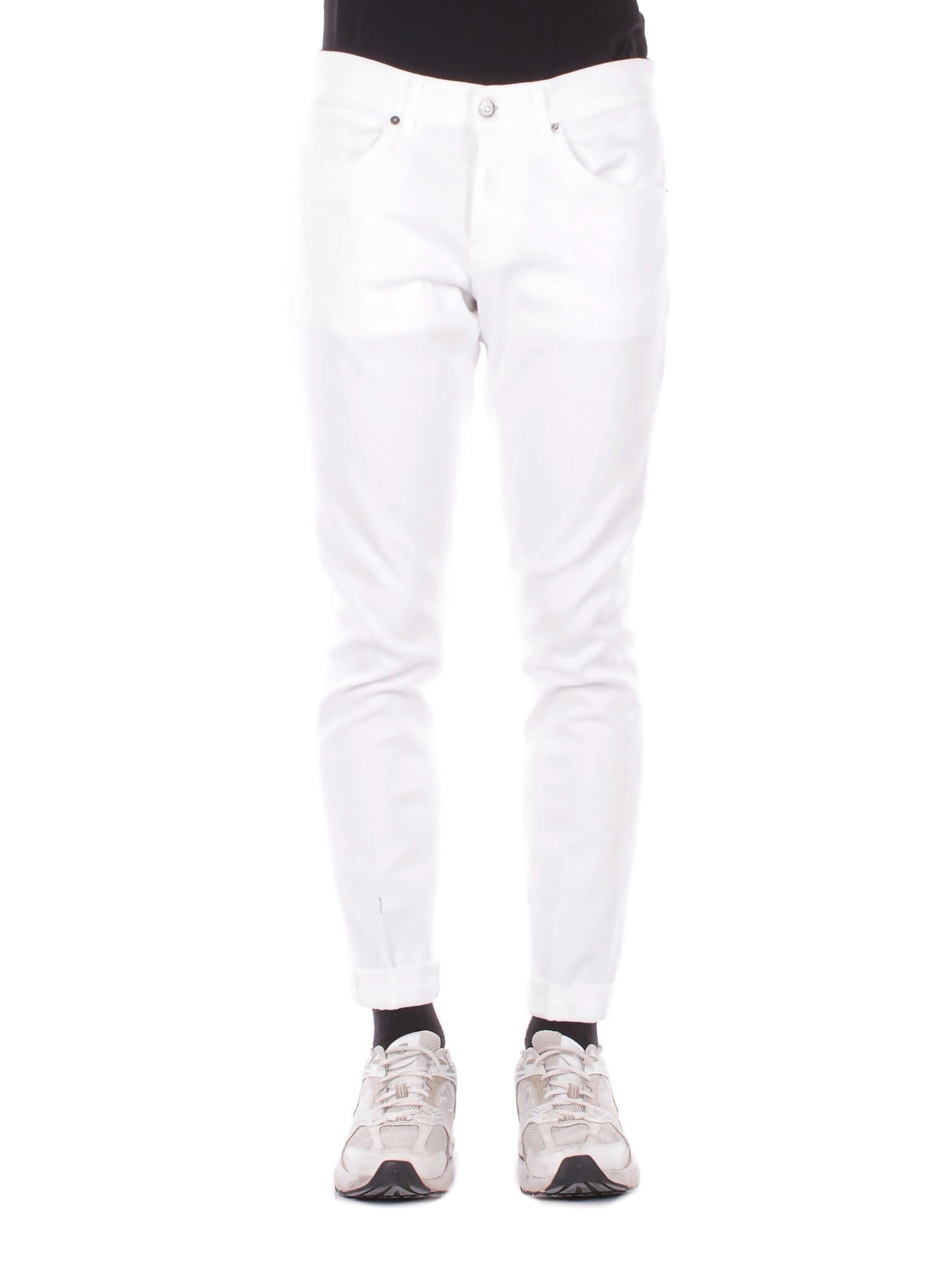 DONDUP Uomo Jeans UP232BS0030U 000 Jeans 5tasche skinny george Bianco