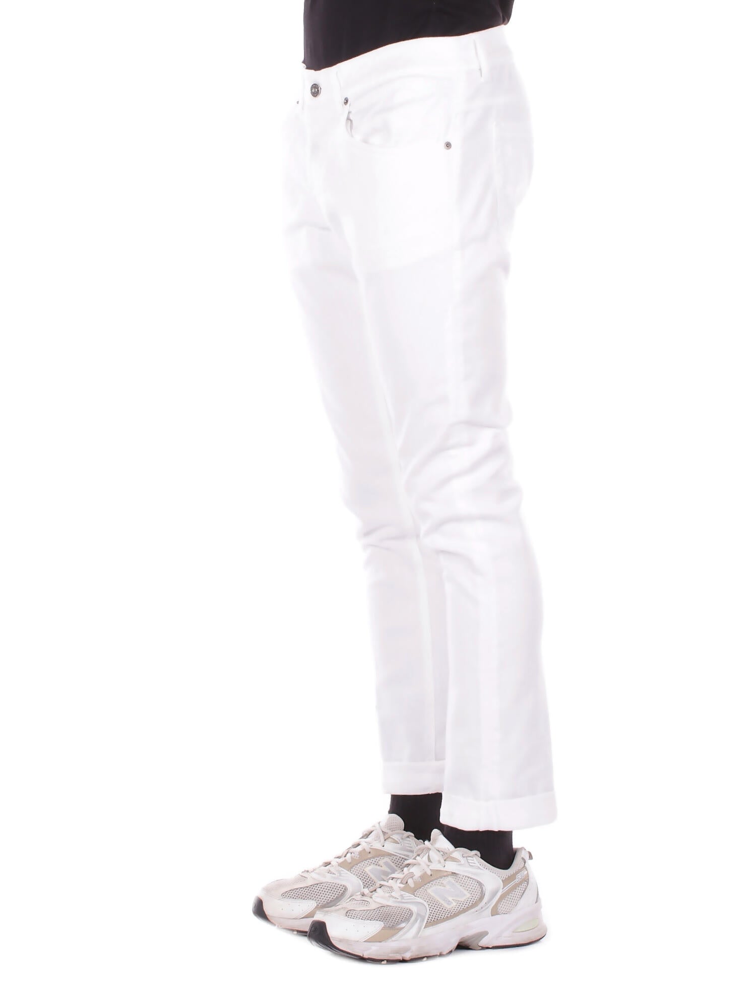 DONDUP Uomo Jeans UP232BS0030U 000 Jeans 5tasche skinny george Bianco