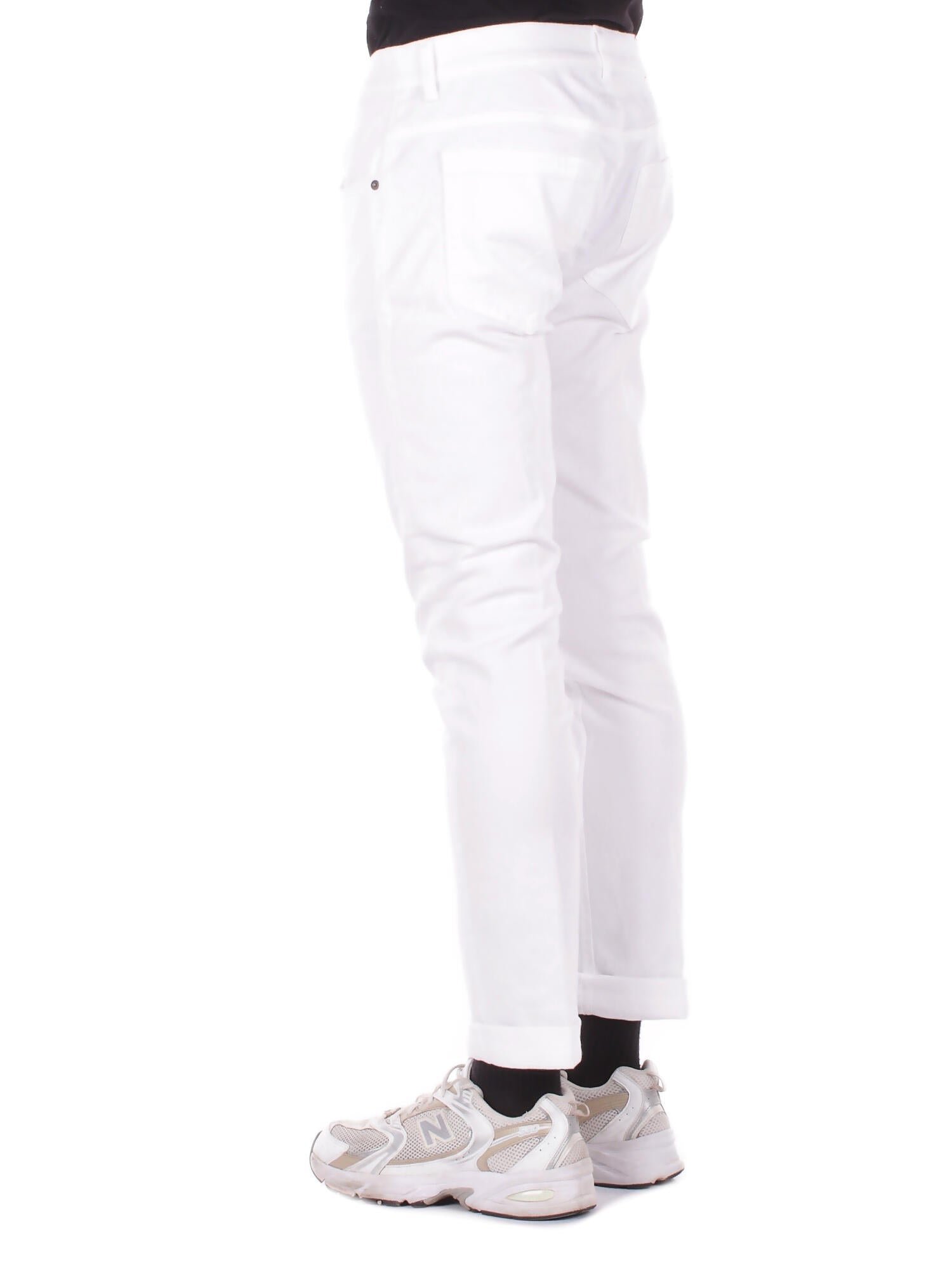 DONDUP Uomo Jeans UP232BS0030U 000 Jeans 5tasche skinny george Bianco