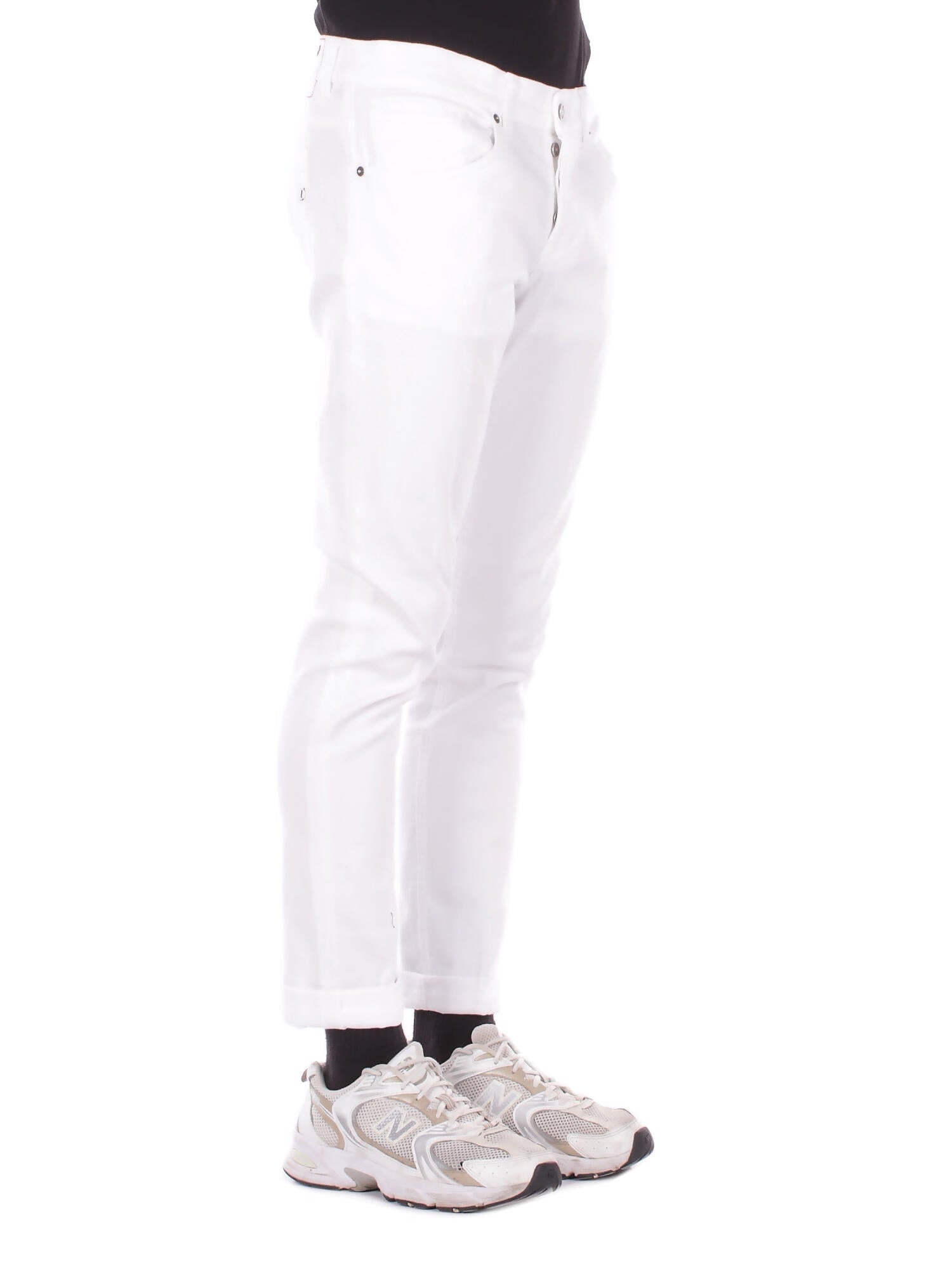 DONDUP Uomo Jeans UP232BS0030U 000 Jeans 5tasche skinny george Bianco