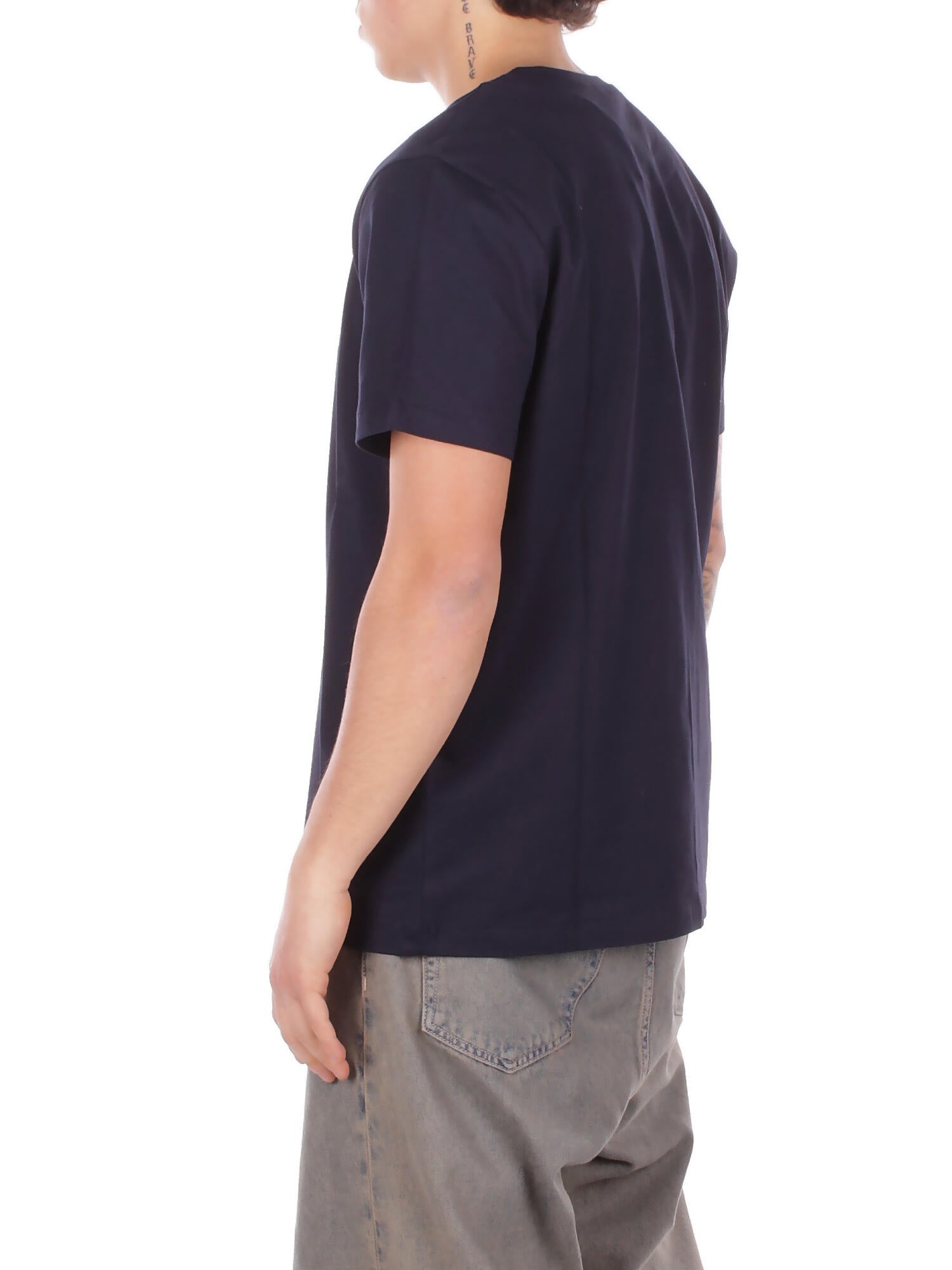 DONDUP Uomo T-shirt US198JF0309U 890 T-shirt regular in jersey coto Blu
