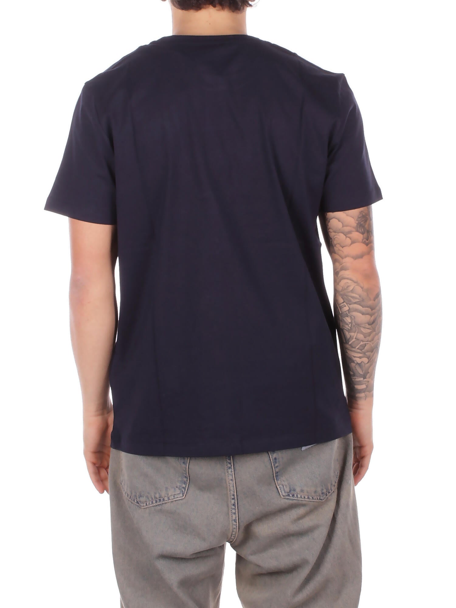 DONDUP Uomo T-shirt US198JF0309U 890 T-shirt regular in jersey coto Blu