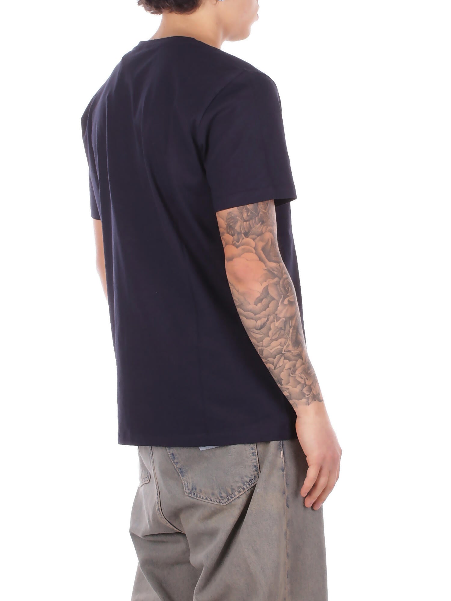 DONDUP Uomo T-shirt US198JF0309U 890 T-shirt regular in jersey coto Blu
