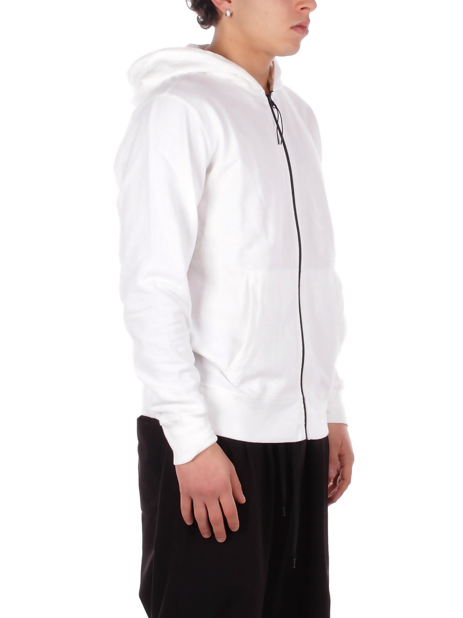 Felpa Uomo CP COMPANY 20CMSS081A002246G 103 Light fleece zip hooded lens s Gauze white