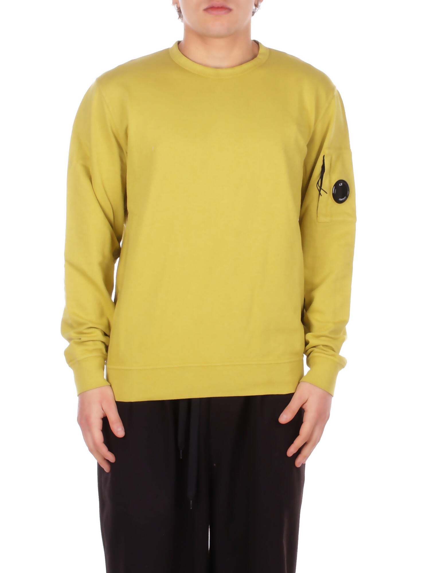 CP COMPANY Uomo Felpa 20CMSS711A002246G 246 Light fleece crewneck sweatshi Antique