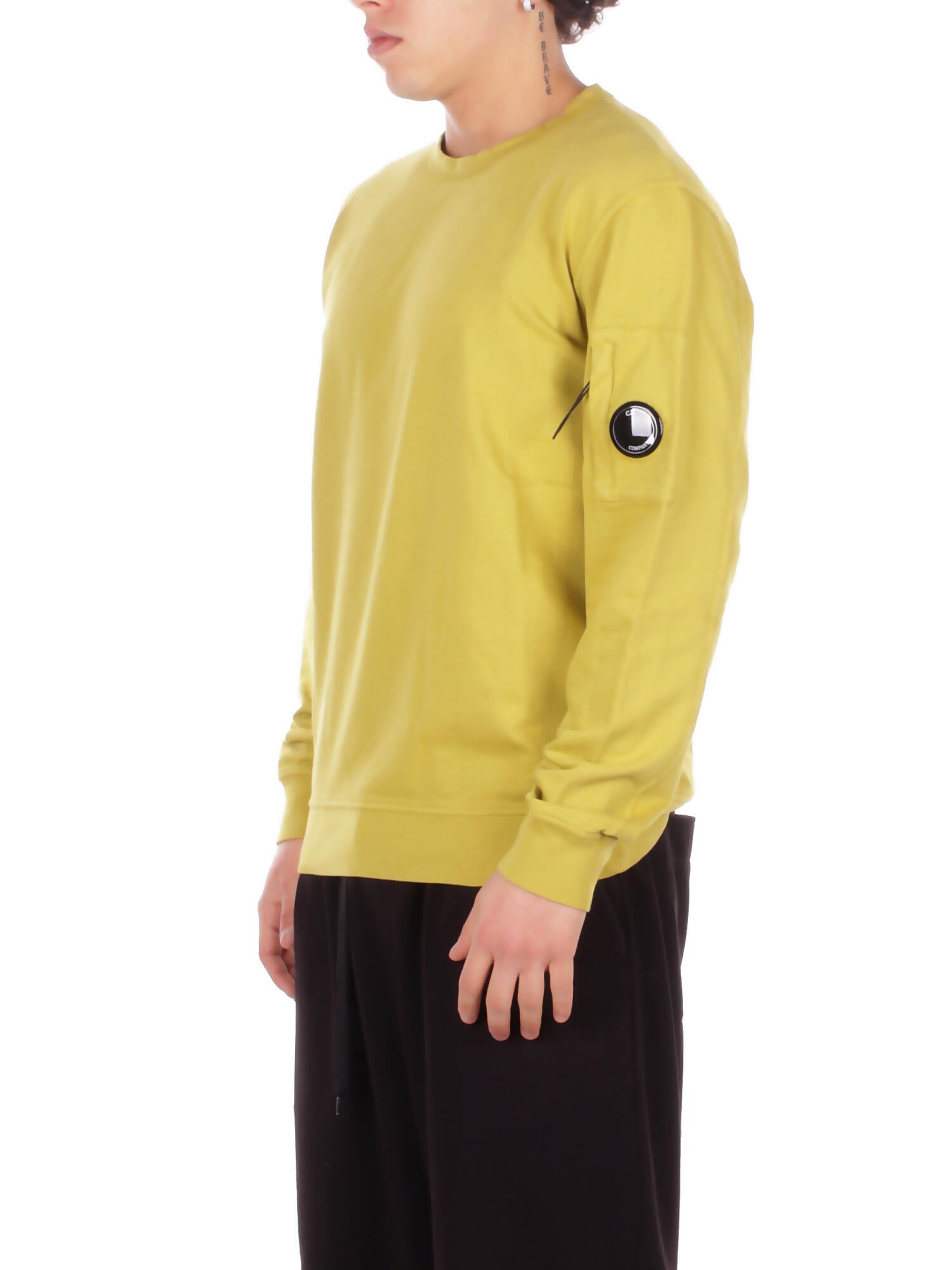 CP COMPANY Uomo Felpa 20CMSS711A002246G 246 Light fleece crewneck sweatshi Antique