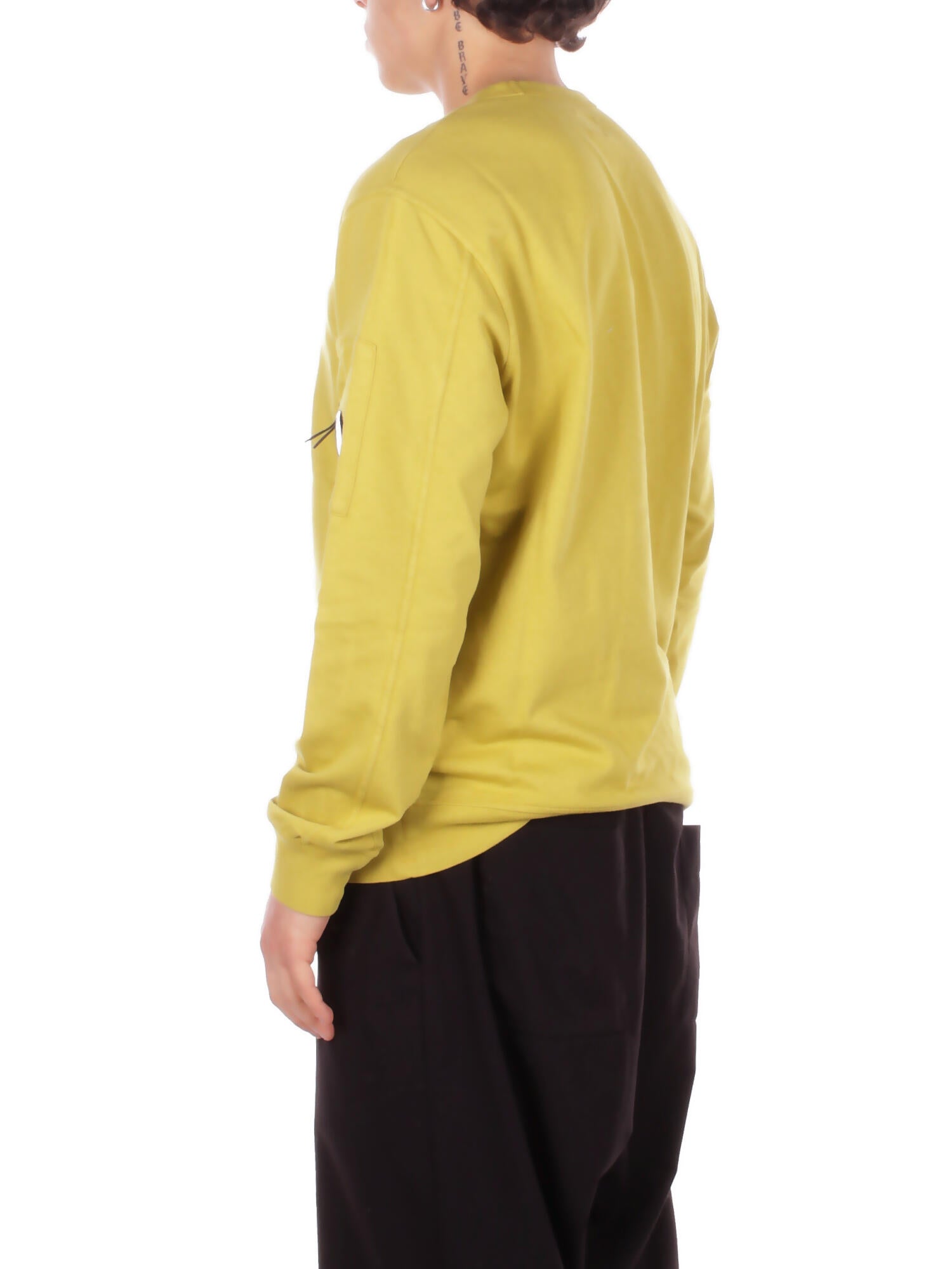 Felpa Uomo CP COMPANY 20CMSS711A002246G 246 Light fleece crewneck sweatshi Antique