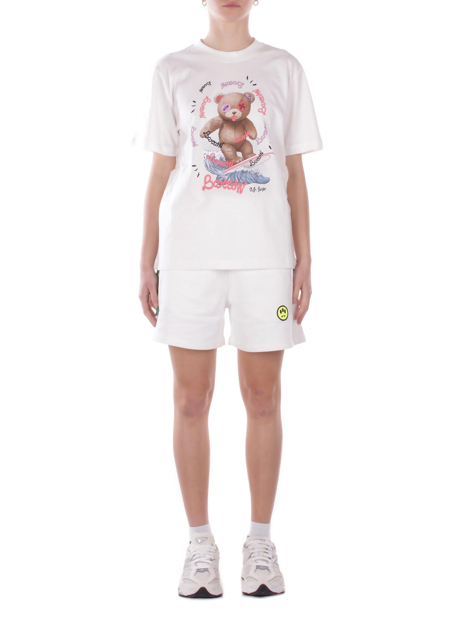 BARROW Unisex T-shirt S6BWUATH078 412 Jersey t-shirt Panna