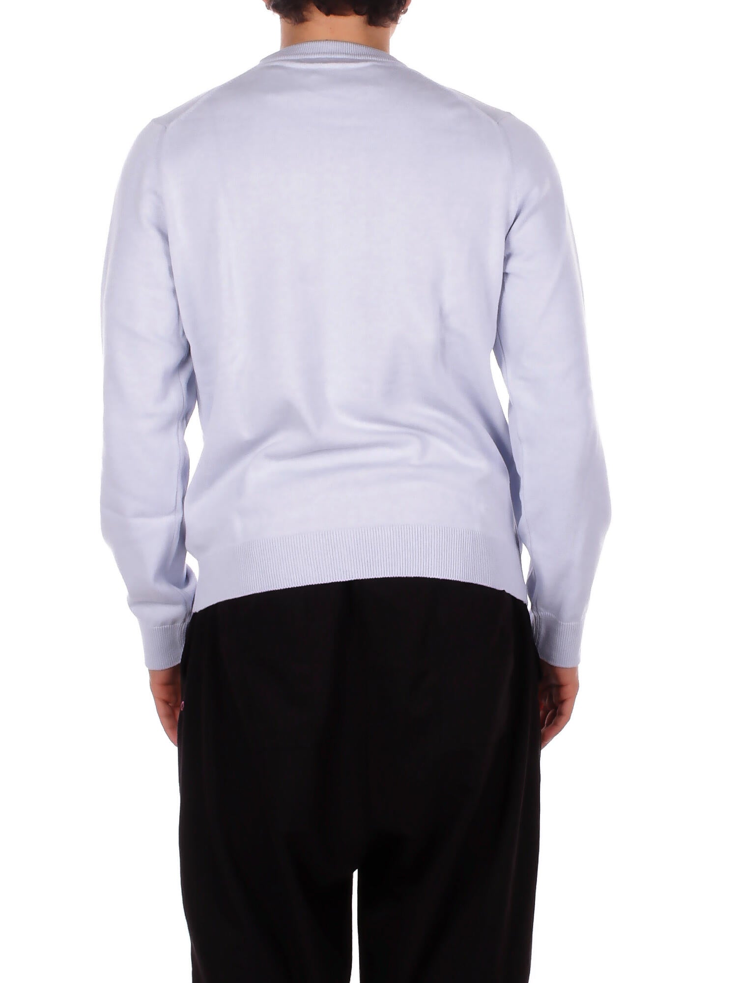 LACOSTE Uomo Maglia AH0128 J2G Pullover Celeste polvere