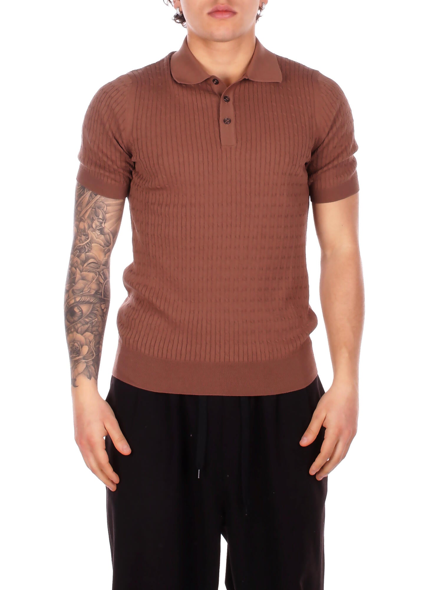 TAGLIATORE Uomo Polo KARTGSE2601 168 Polo abito Marrone