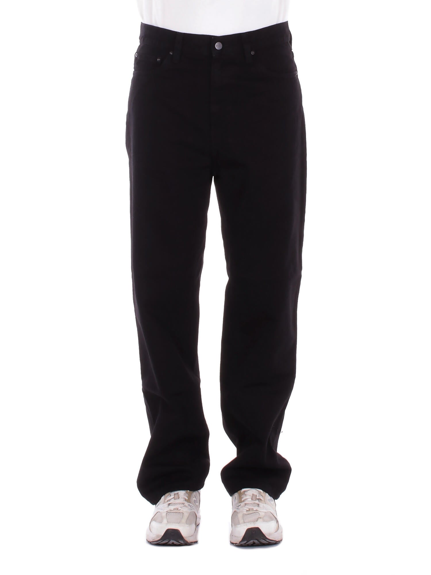 CARHARTT WIP Uomo Jeans I036728 8902 Aaron pant camano Black rinsed