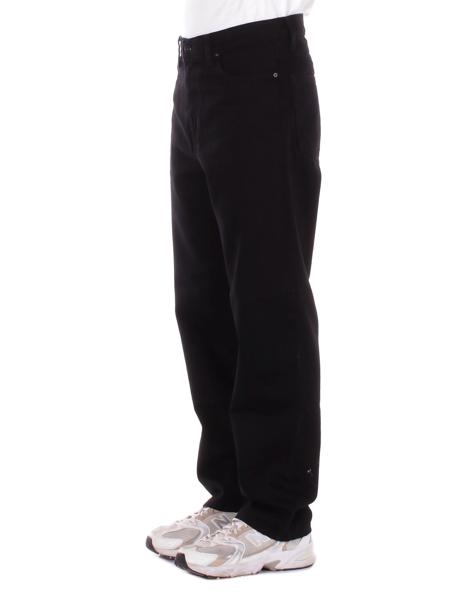 CARHARTT WIP Uomo Jeans I036728 8902 Aaron pant camano Black rinsed