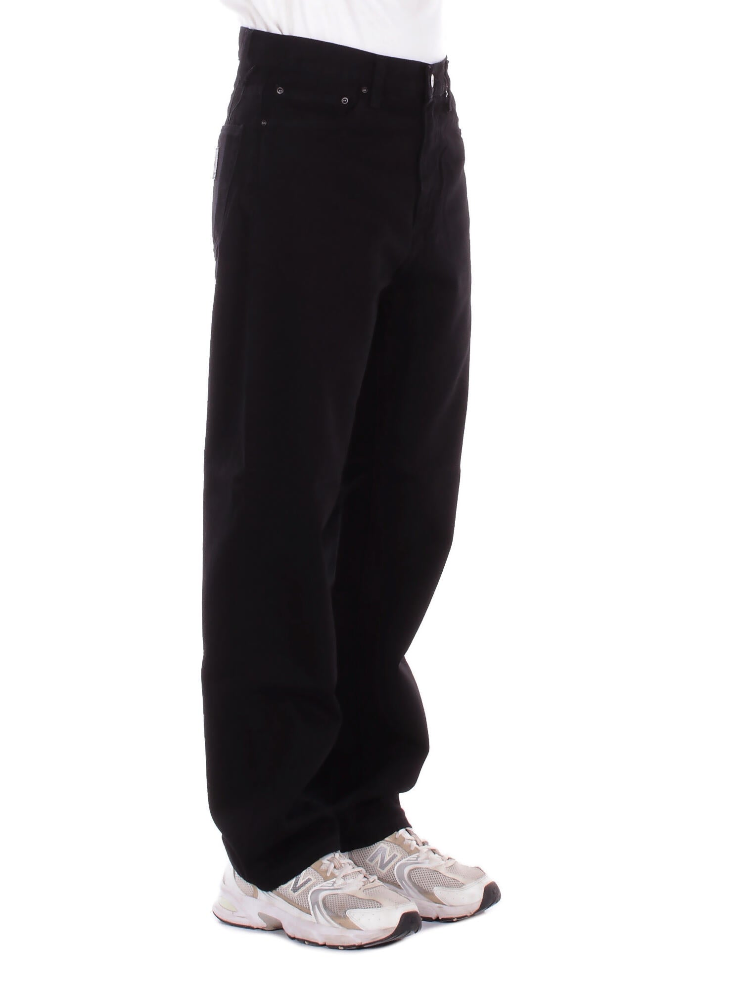CARHARTT WIP Uomo Jeans I036728 8902 Aaron pant camano Black rinsed