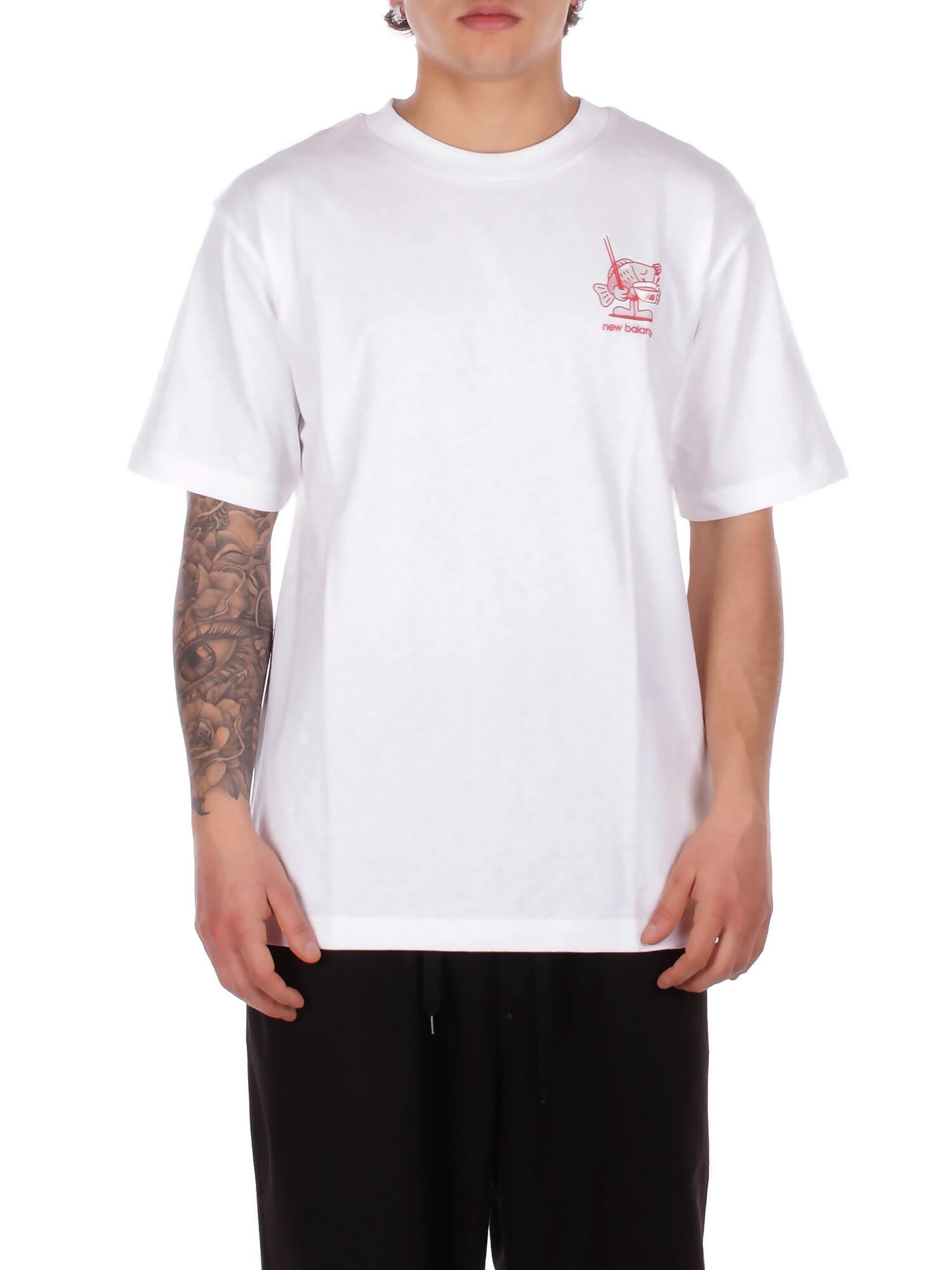 NEW BALANCE Unisex T-shirt MT61H51D WT Ramen t-shirt White