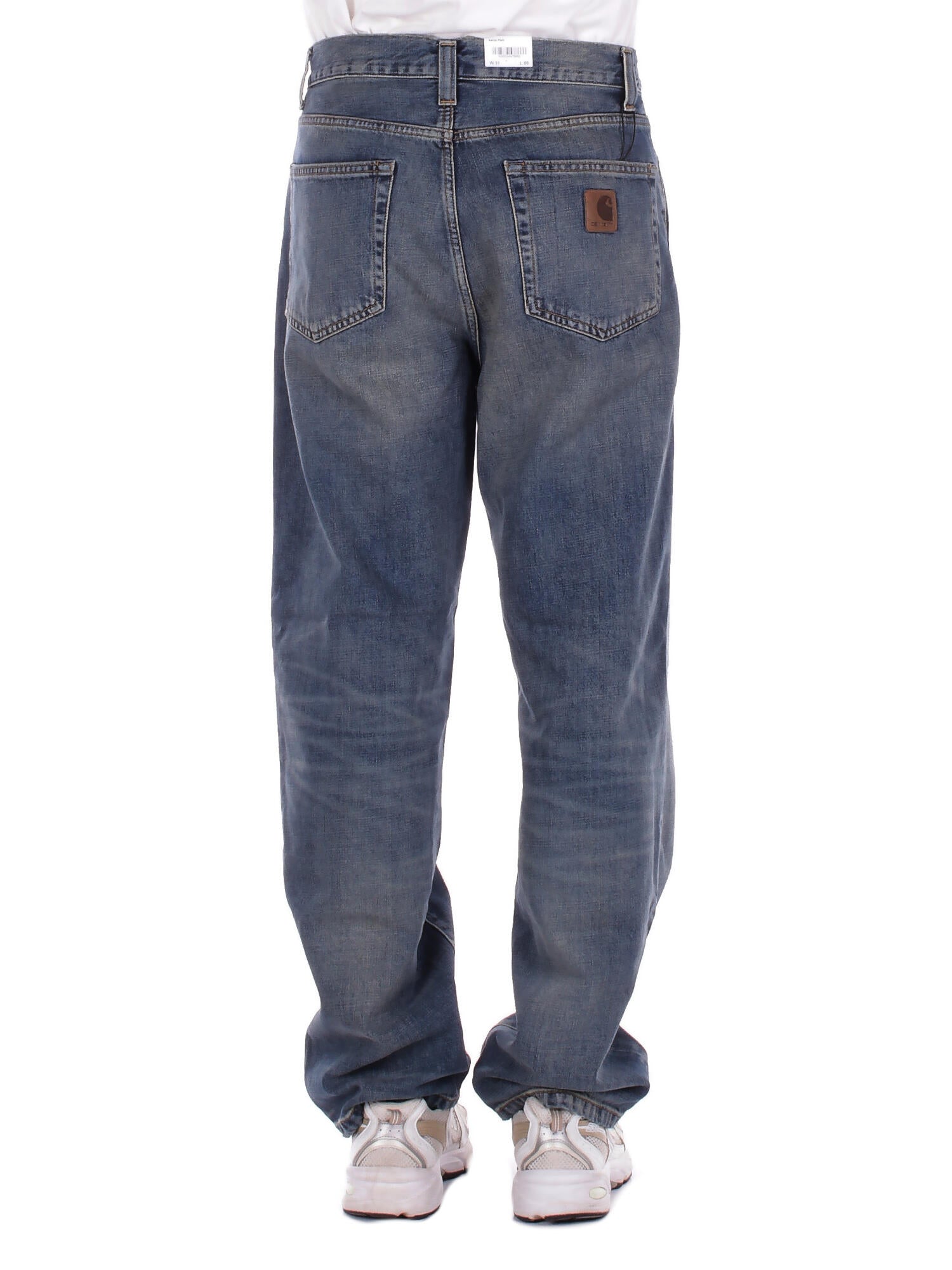 CARHARTT WIP Uomo Jeans I036728 014Q Aaron pant camano Blue