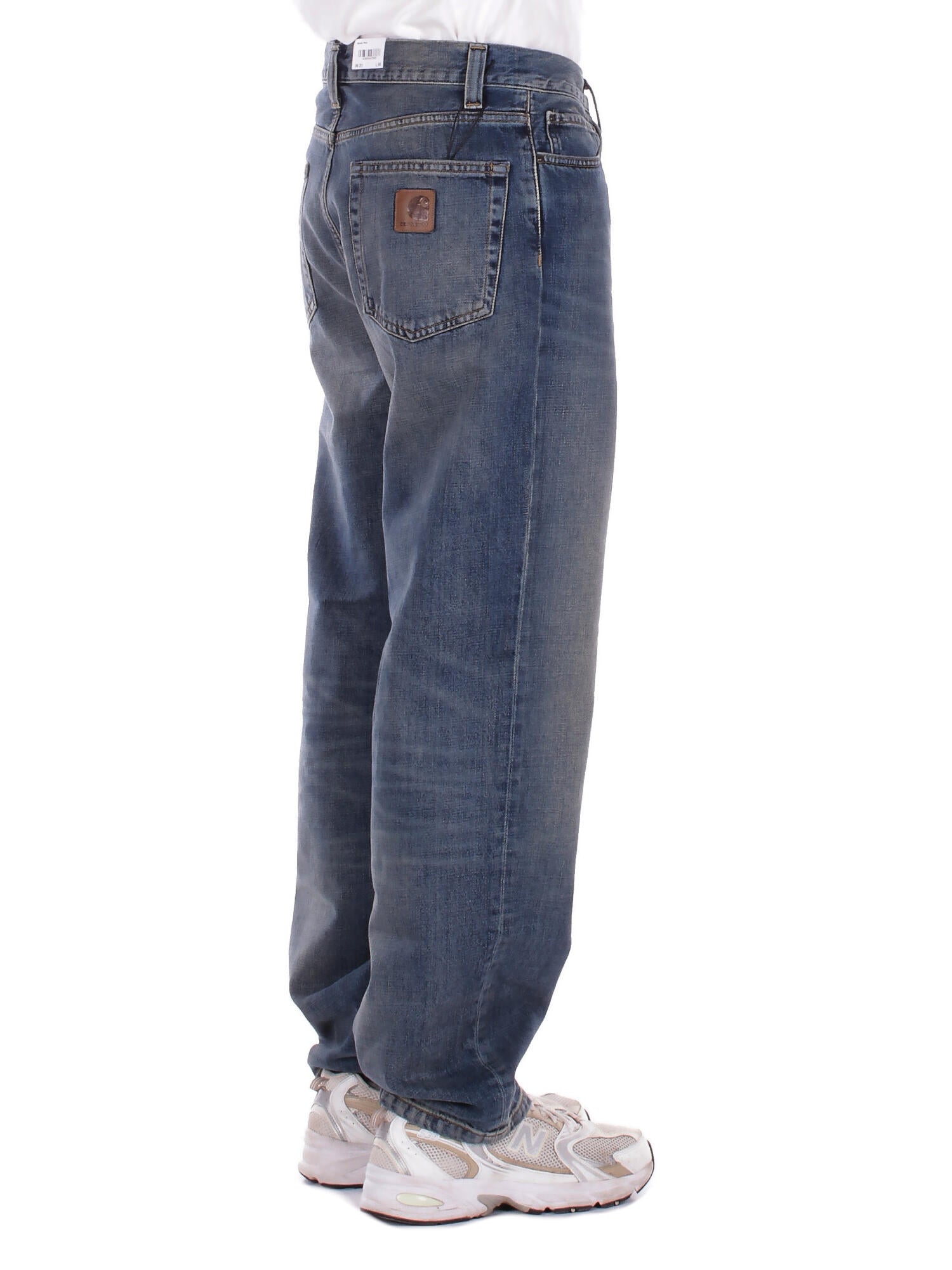 CARHARTT WIP Uomo Jeans I036728 014Q Aaron pant camano Blue