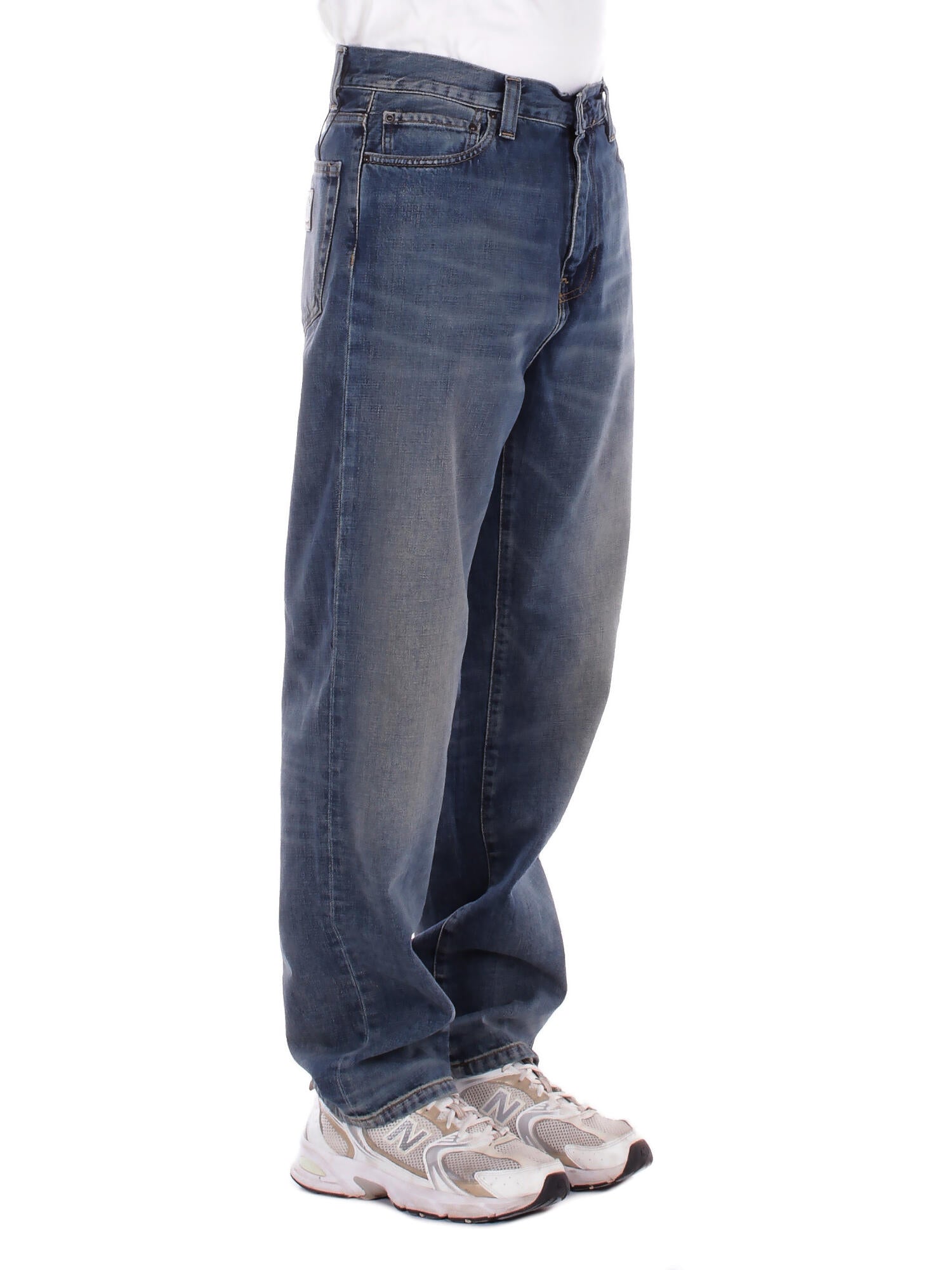 CARHARTT WIP Uomo Jeans I036728 014Q Aaron pant camano Blue