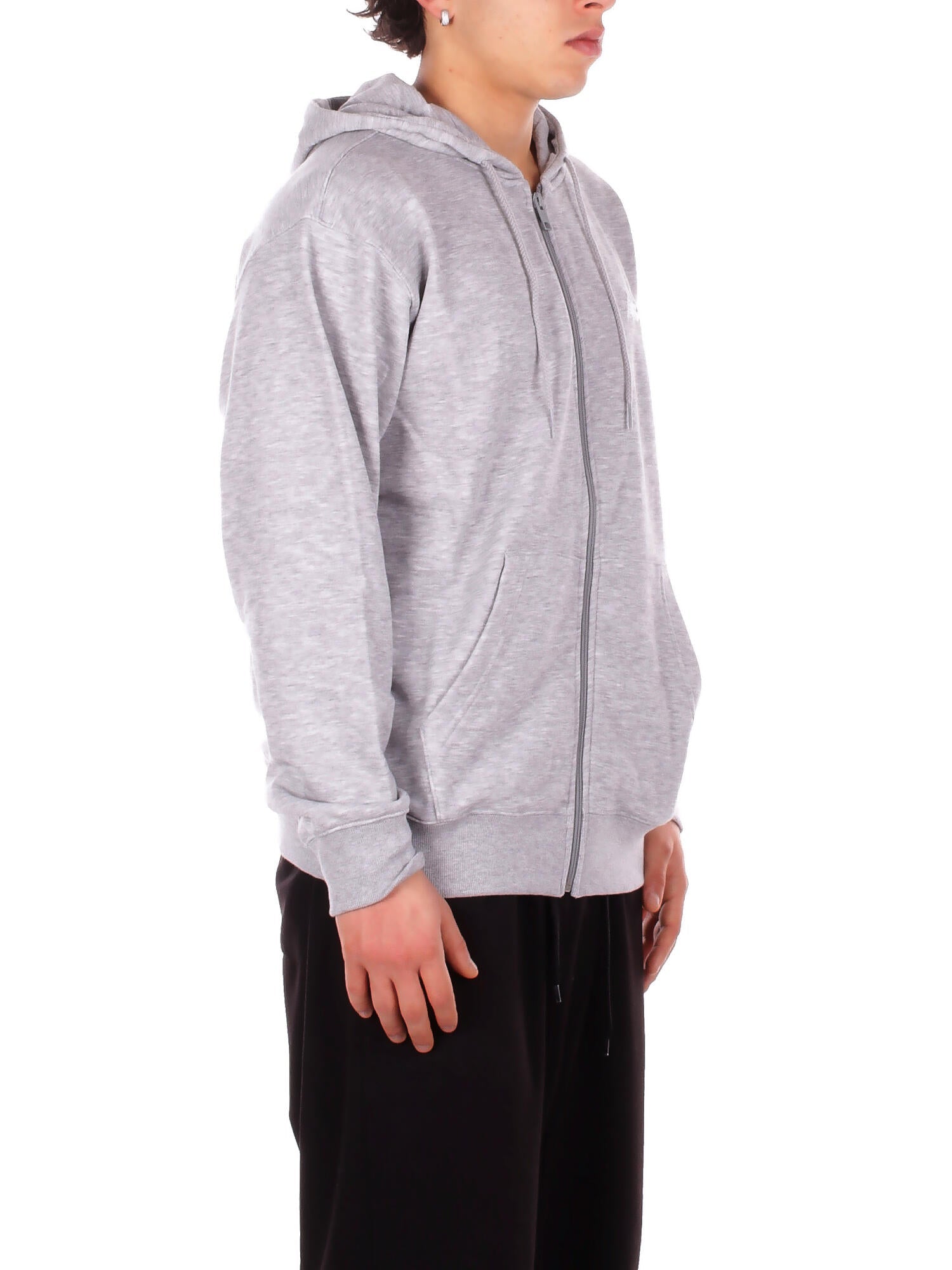 NEW BALANCE Unisex Felpa MJ41501 AG Sport essential logo french Grey