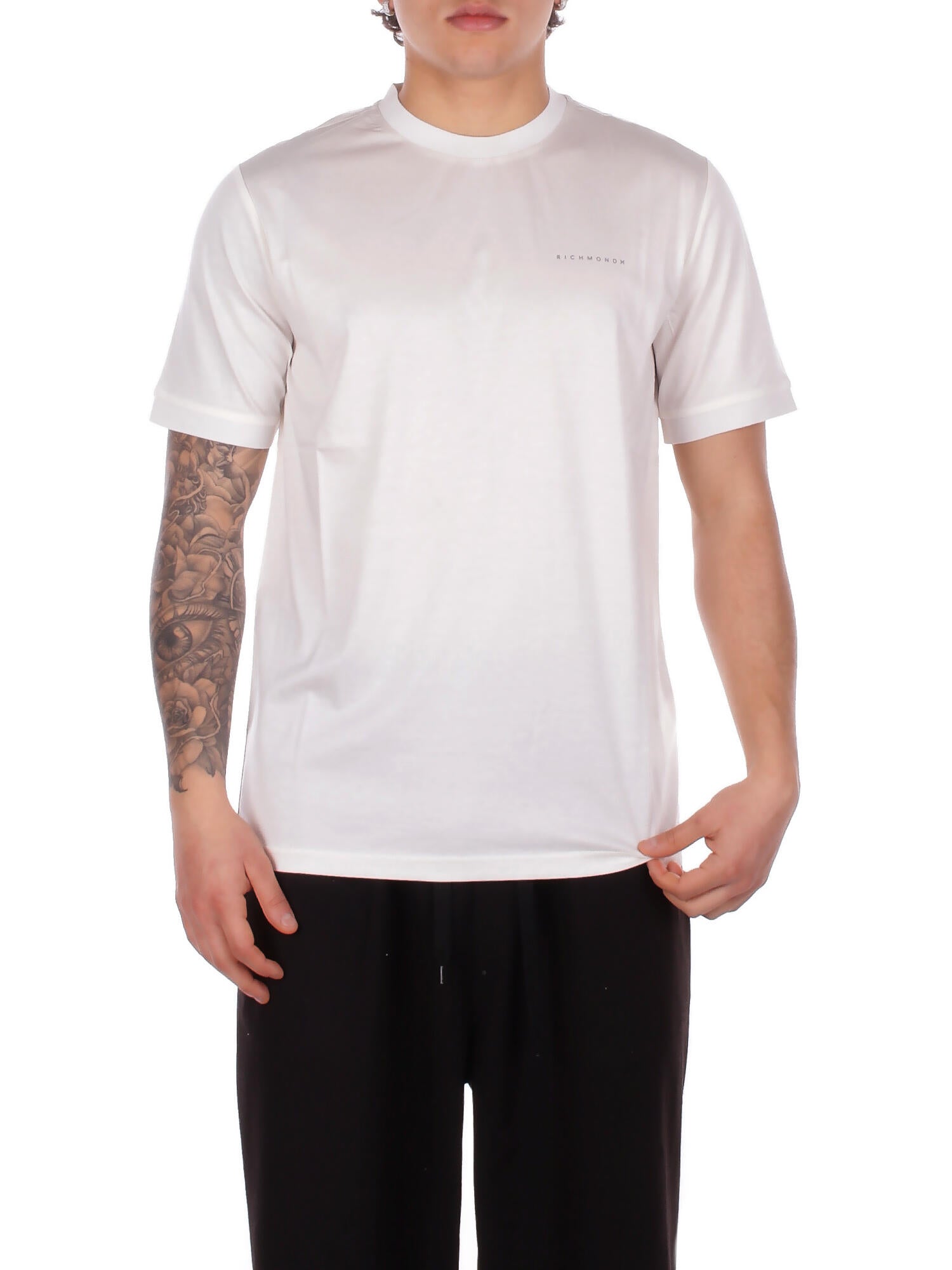 JOHN RICHMOND Uomo T-shirt UMP26076TSHB OFF WHITE T-shirt respir Off white