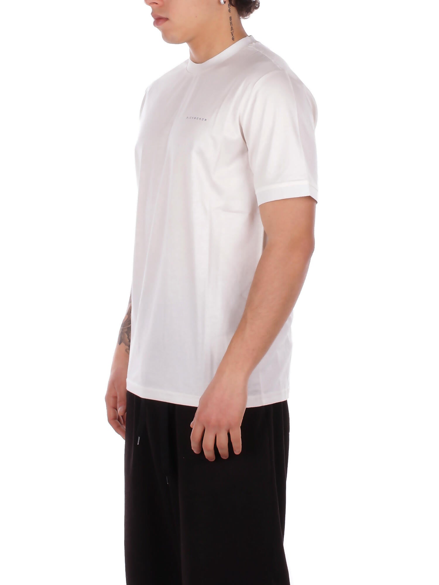 JOHN RICHMOND Uomo T-shirt UMP26076TSHB OFF WHITE T-shirt respir Off white