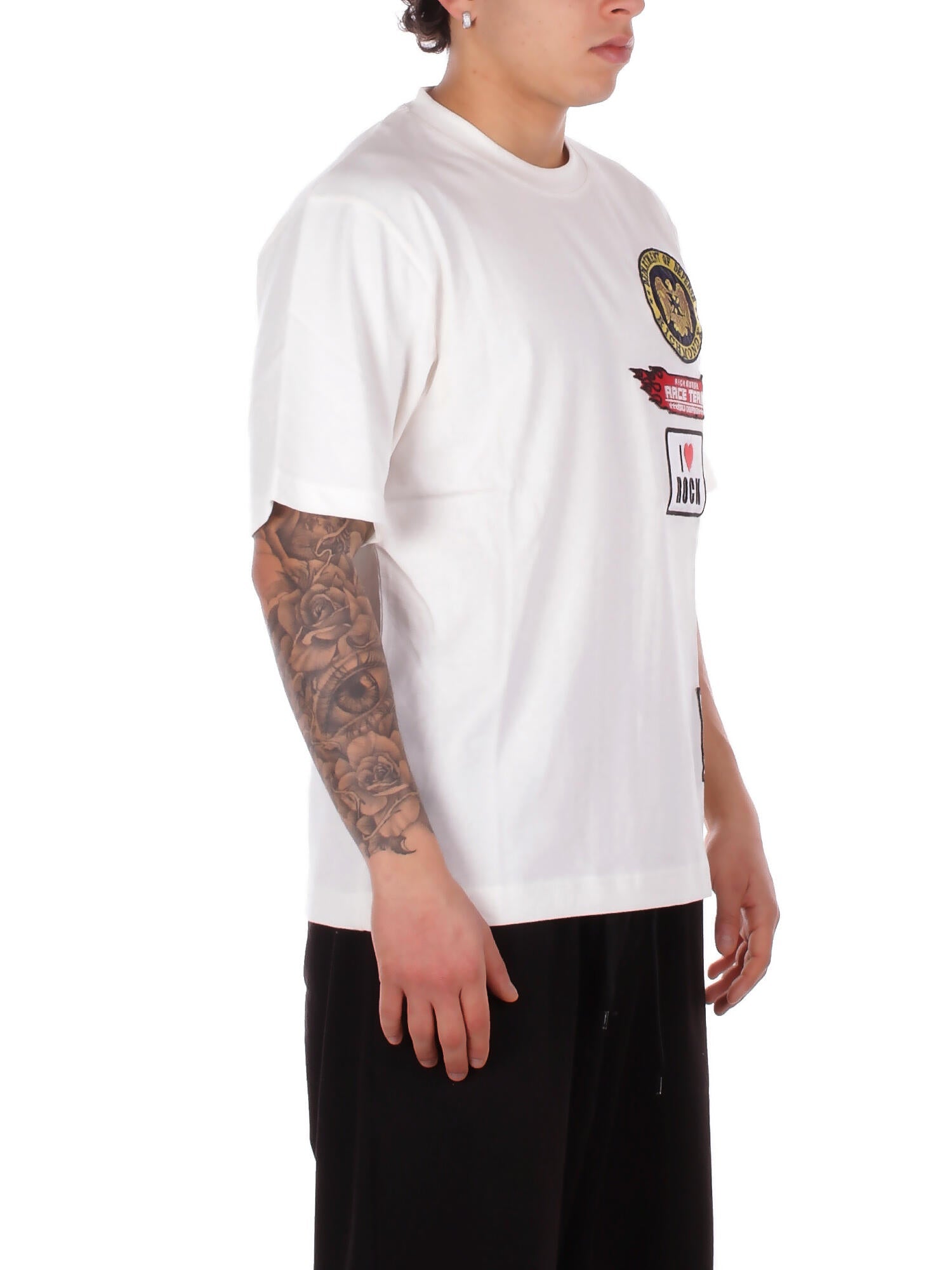 JOHN RICHMOND Uomo T-shirt UMP26242TST9 OFF WHITE T-shirt somali Off white