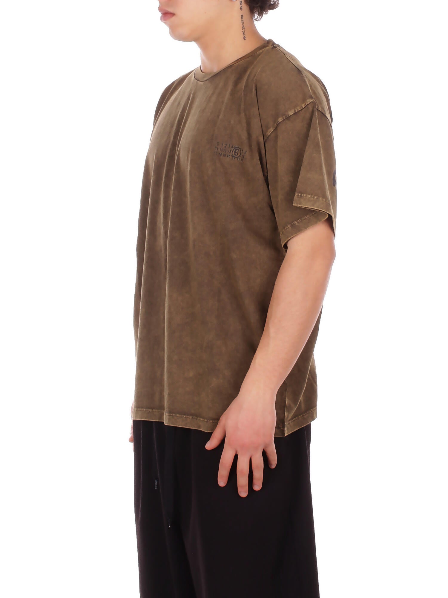 MM6 MAISON MARGIELA Unisex Junior T-shirt M60985MM07Q M6514 Mm6t144u Kaki