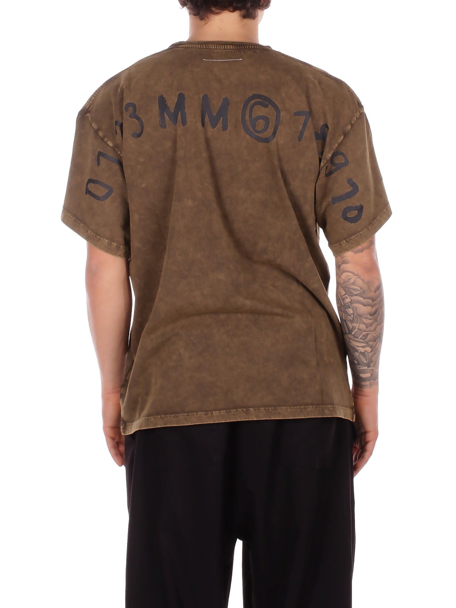 MM6 MAISON MARGIELA Unisex Junior T-shirt M60985MM07Q M6514 Mm6t144u Kaki