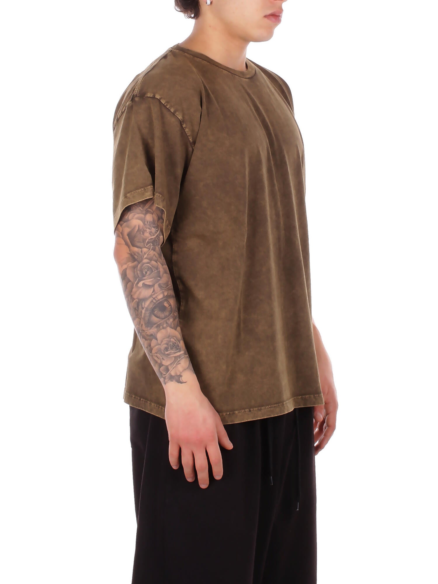 MM6 MAISON MARGIELA Unisex Junior T-shirt M60985MM07Q M6514 Mm6t144u Kaki