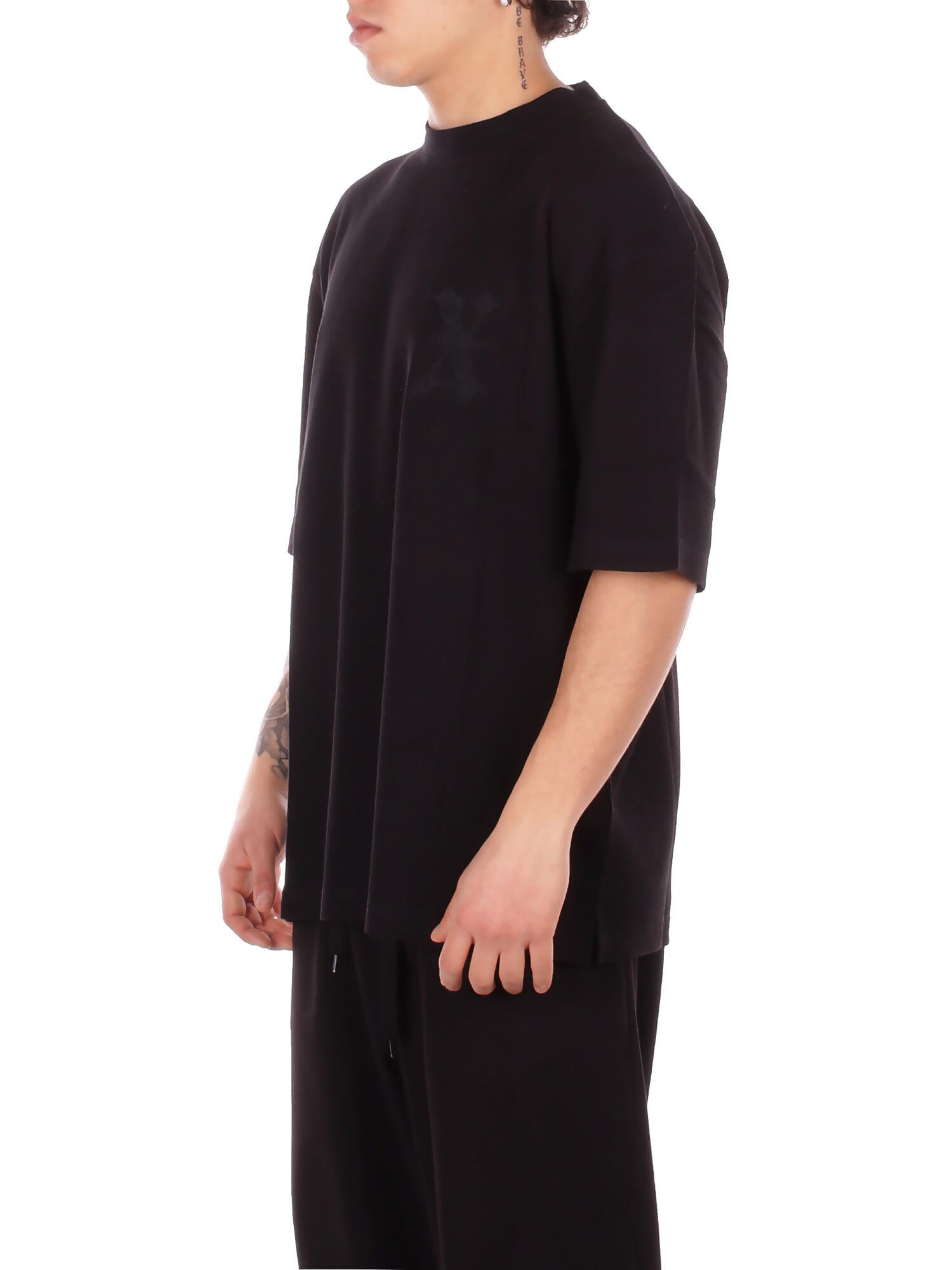 JOHN RICHMOND Uomo T-shirt UMP26174TSAYT BLACK T-shirt over vetala Black