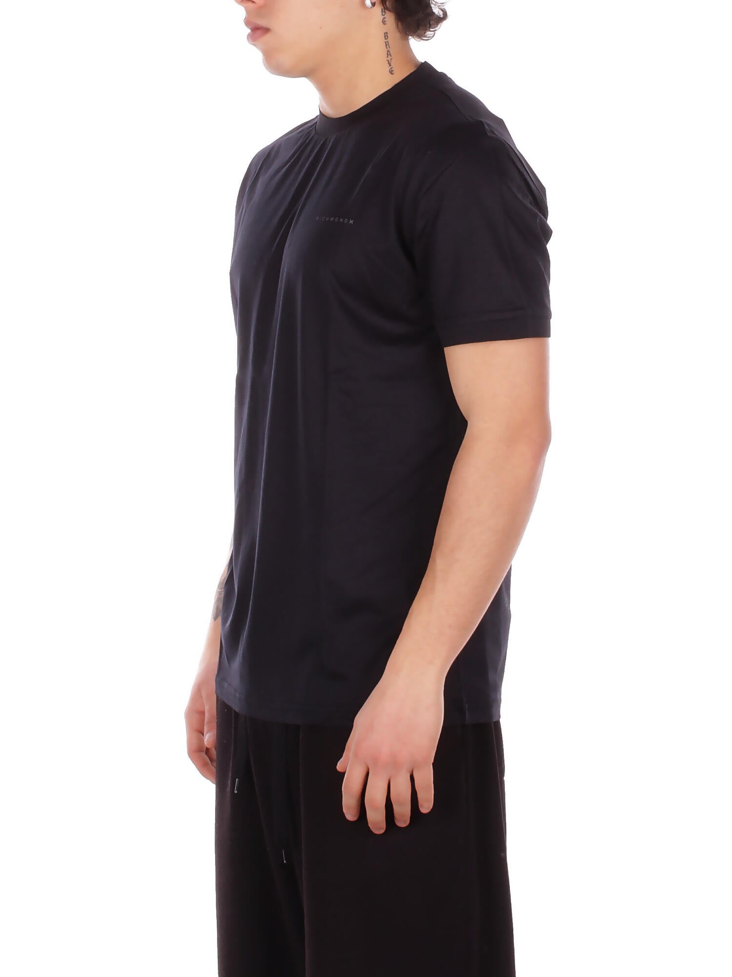 JOHN RICHMOND Uomo T-shirt UMP26076TSHB BLACK T-shirt respir Black