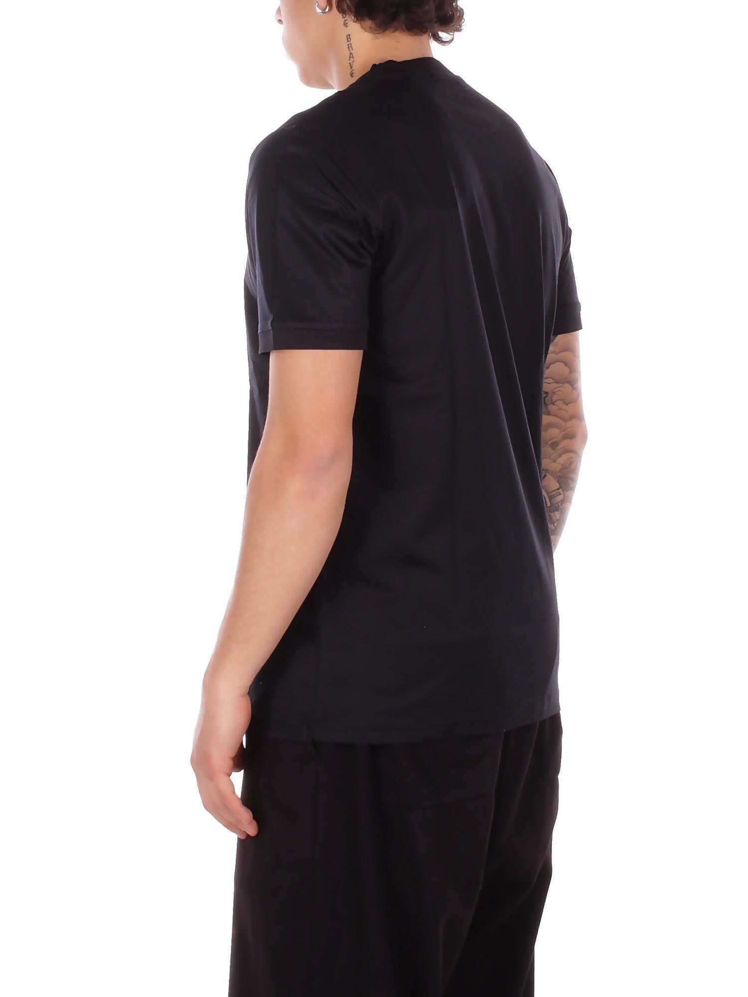 JOHN RICHMOND Uomo T-shirt UMP26076TSHB BLACK T-shirt respir Black