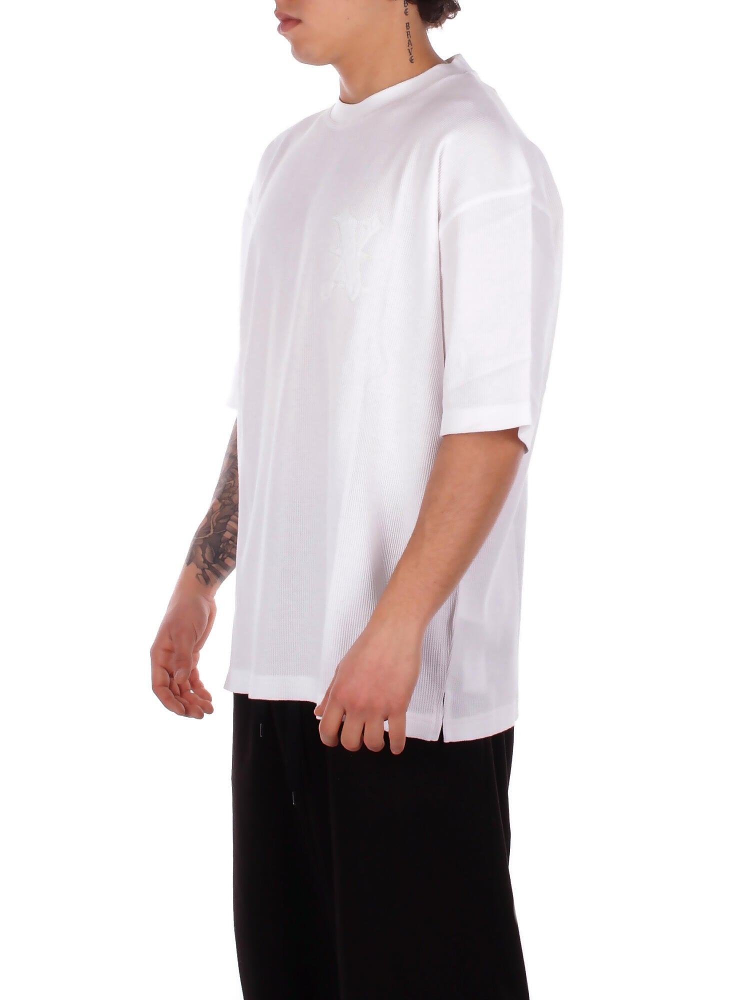 JOHN RICHMOND Uomo T-shirt UMP26174TSAYT OFF WHITE T-shirt over vetala Off white