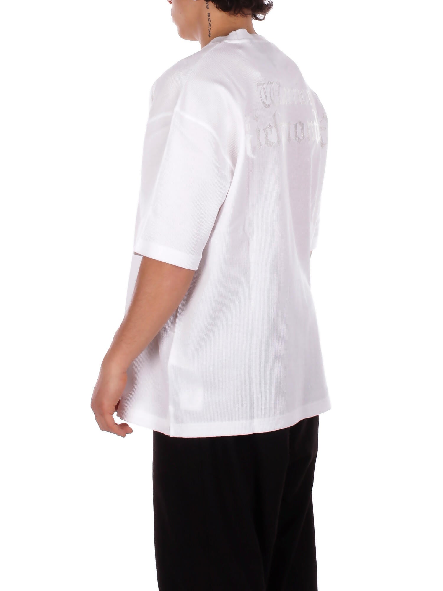 JOHN RICHMOND Uomo T-shirt UMP26174TSAYT OFF WHITE T-shirt over vetala Off white