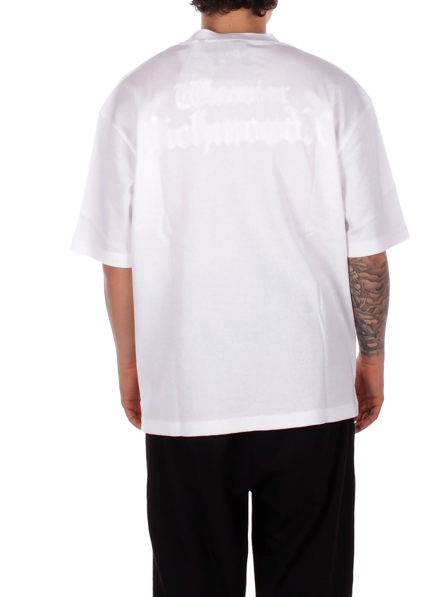 JOHN RICHMOND Uomo T-shirt UMP26174TSAYT OFF WHITE T-shirt over vetala Off white