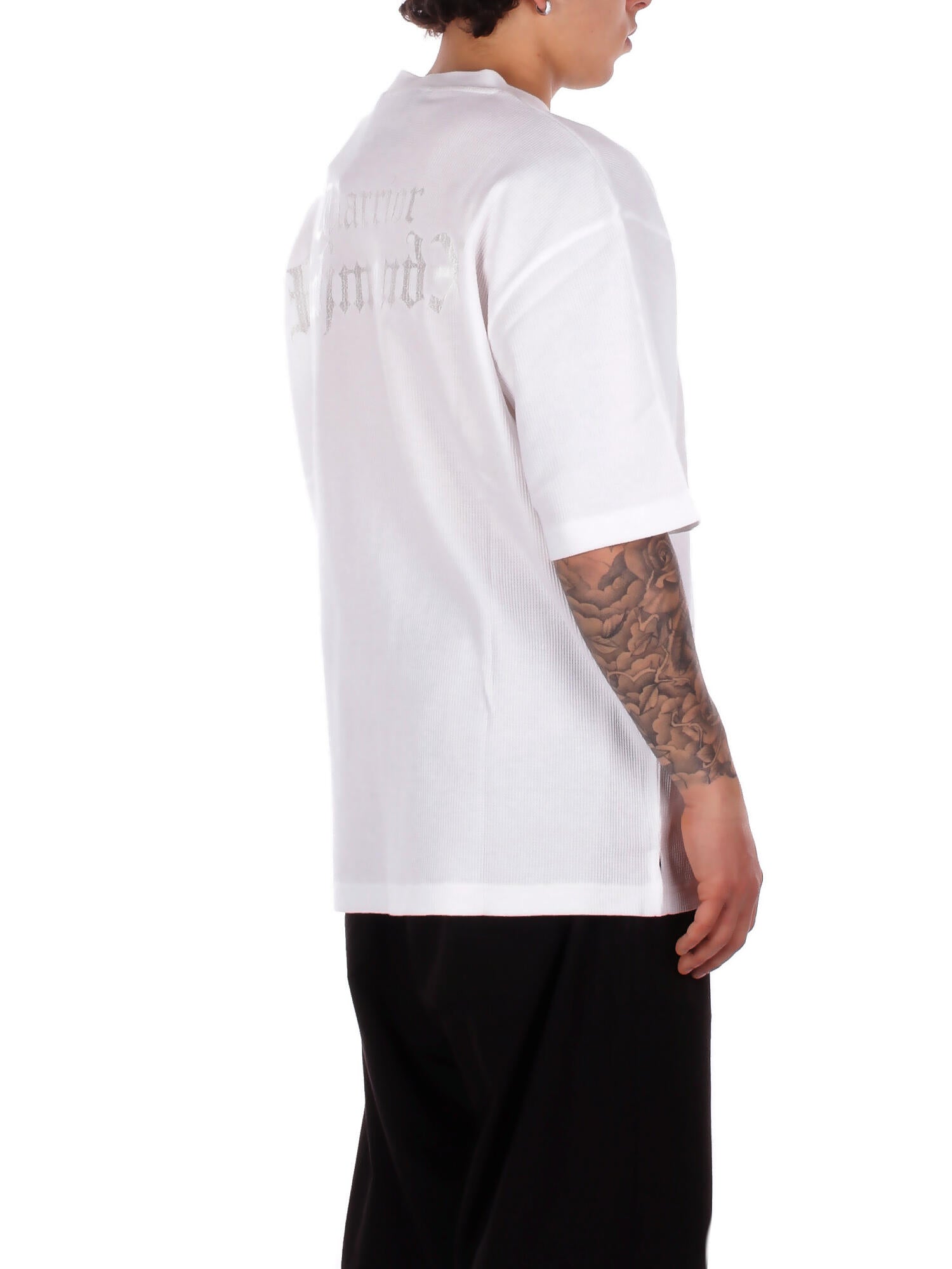 JOHN RICHMOND Uomo T-shirt UMP26174TSAYT OFF WHITE T-shirt over vetala Off white