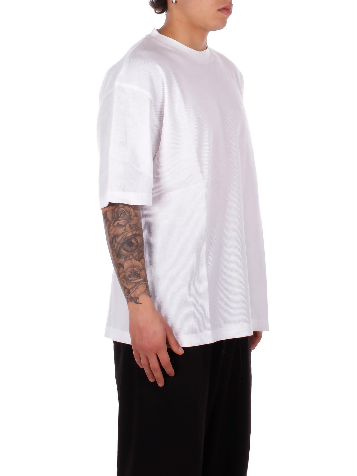 JOHN RICHMOND Uomo T-shirt UMP26174TSAYT OFF WHITE T-shirt over vetala Off white