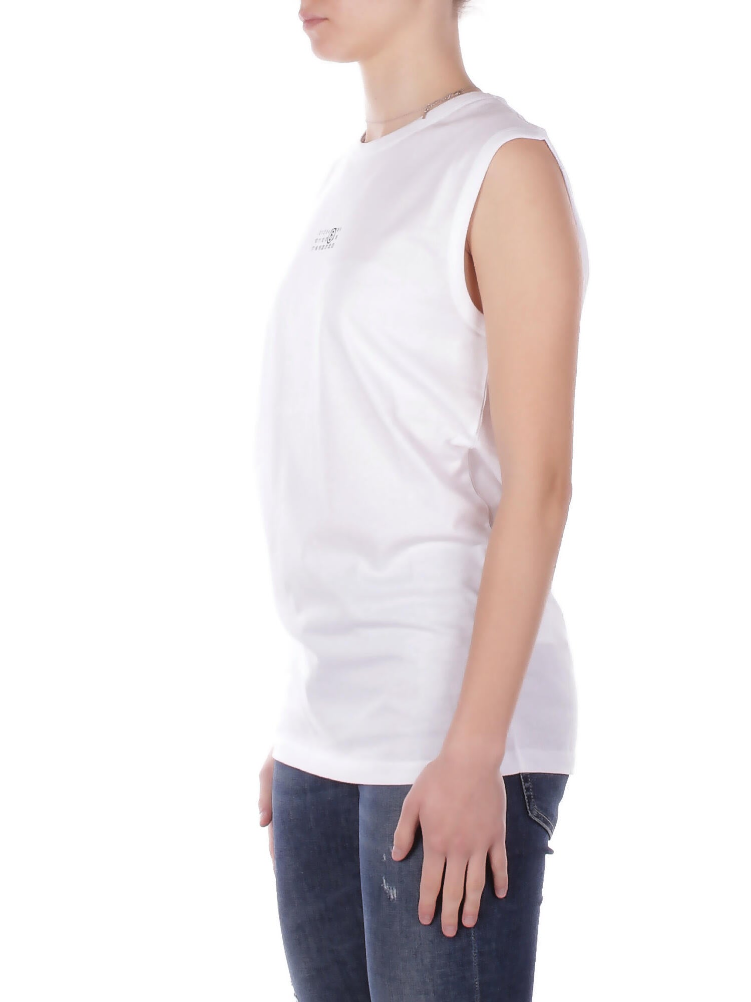 MM6 MAISON MARGIELA Unisex Junior Canotta M60575MM04I M6100 Mm6tb2u Bianco