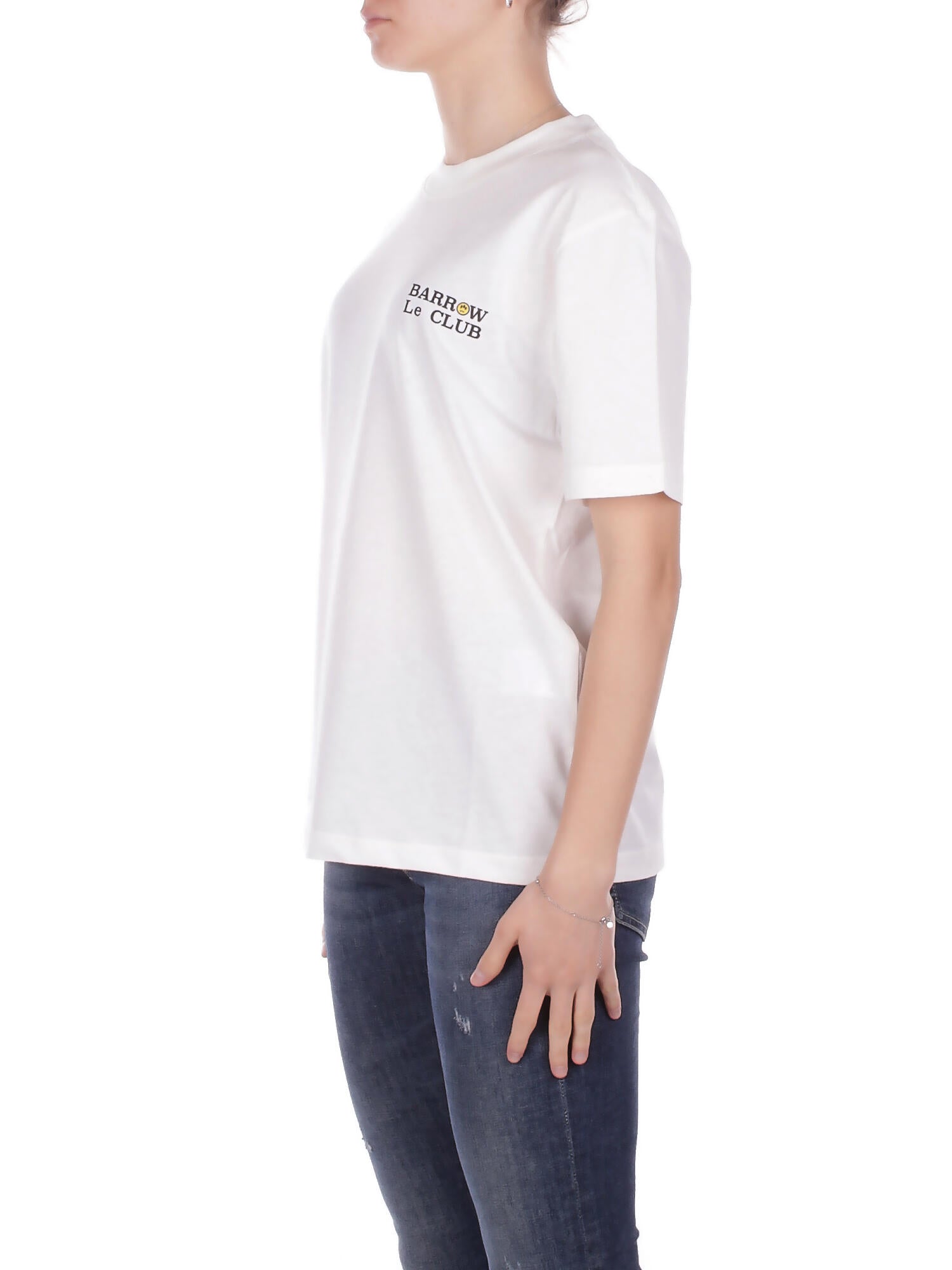BARROW Unisex T-shirt S6BWUATH087 412 Jersey t-shirt Panna