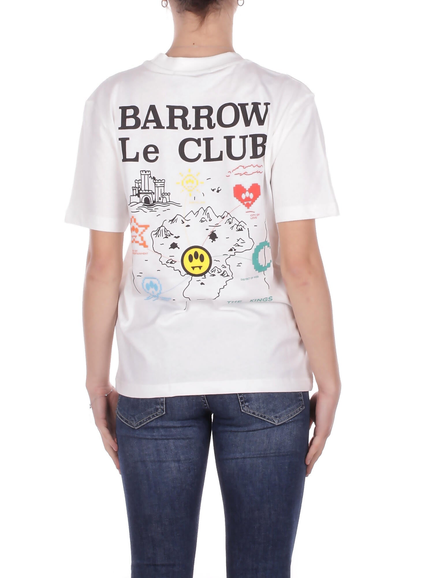 BARROW Unisex T-shirt S6BWUATH087 412 Jersey t-shirt Panna