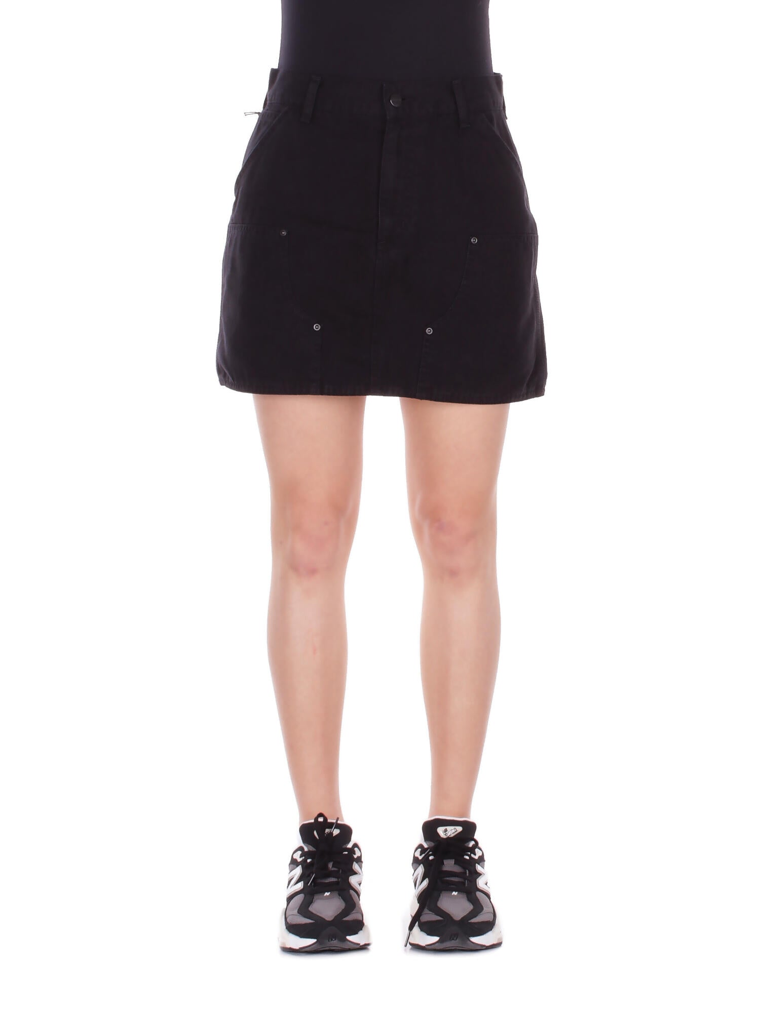 CARHARTT WIP Donna Gonna I034836 8906 W' maeve knee skirt hubbard Black stone