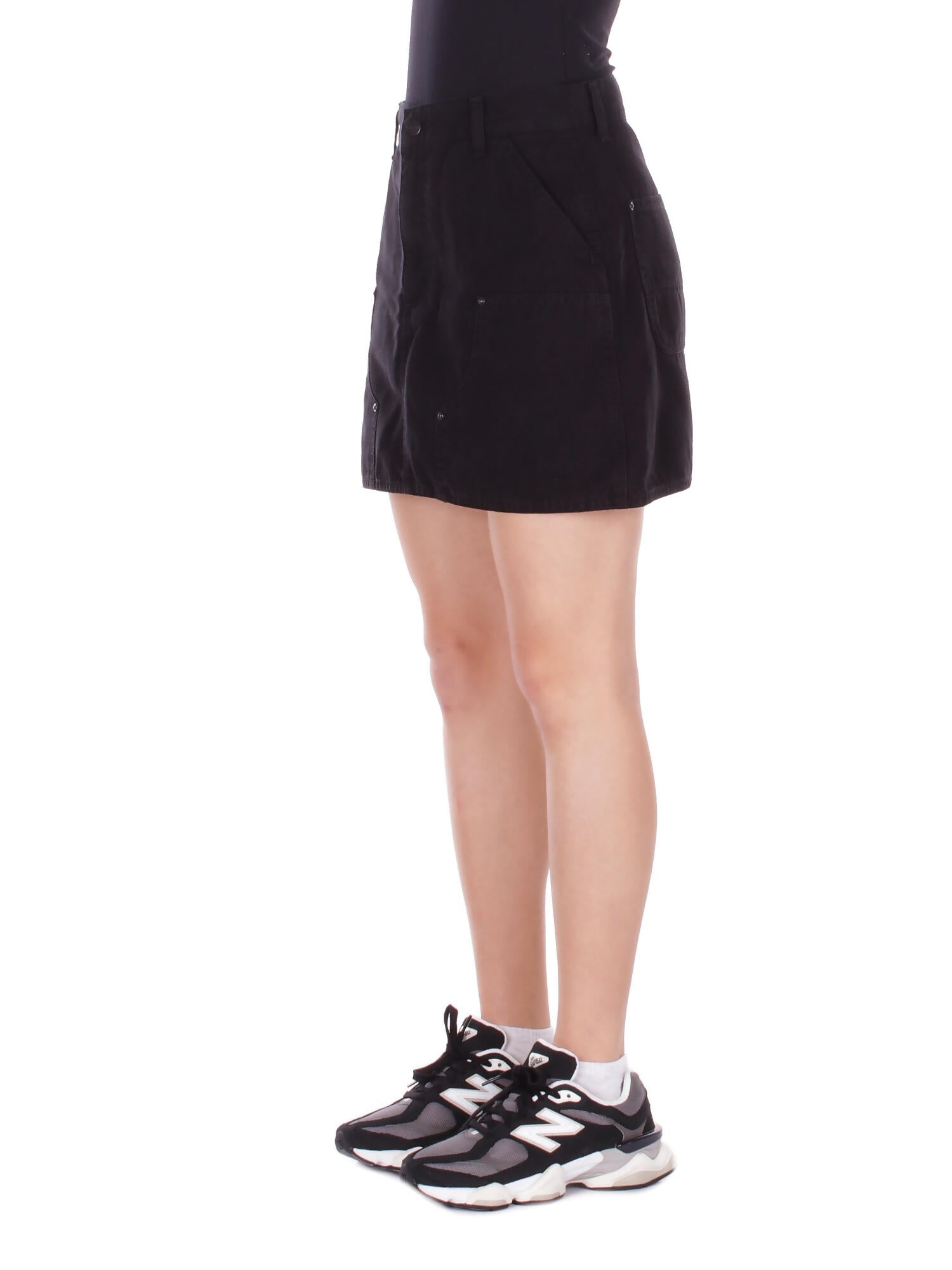 CARHARTT WIP Donna Gonna I034836 8906 W' maeve knee skirt hubbard Black stone