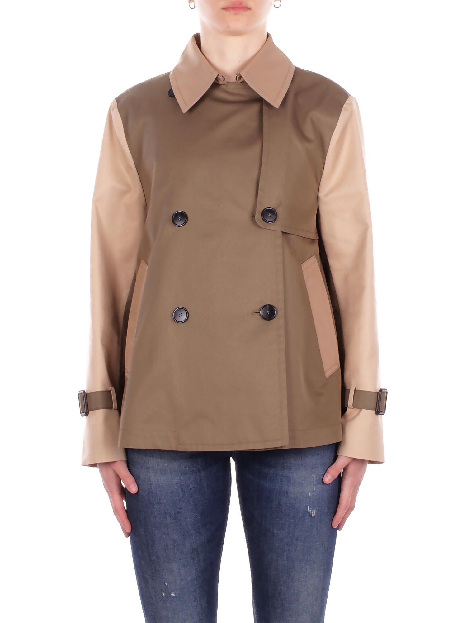 MAX MARA Donna Giubbotto 2615021051600 029 Wkd biglia impermeabile Fango