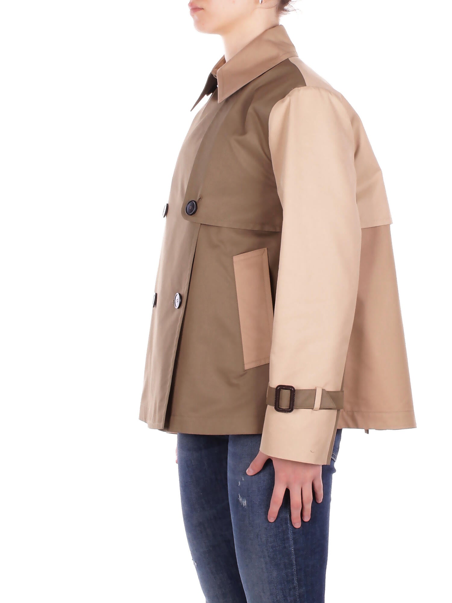 MAX MARA Donna Giubbotto 2615021051600 029 Wkd biglia impermeabile Fango