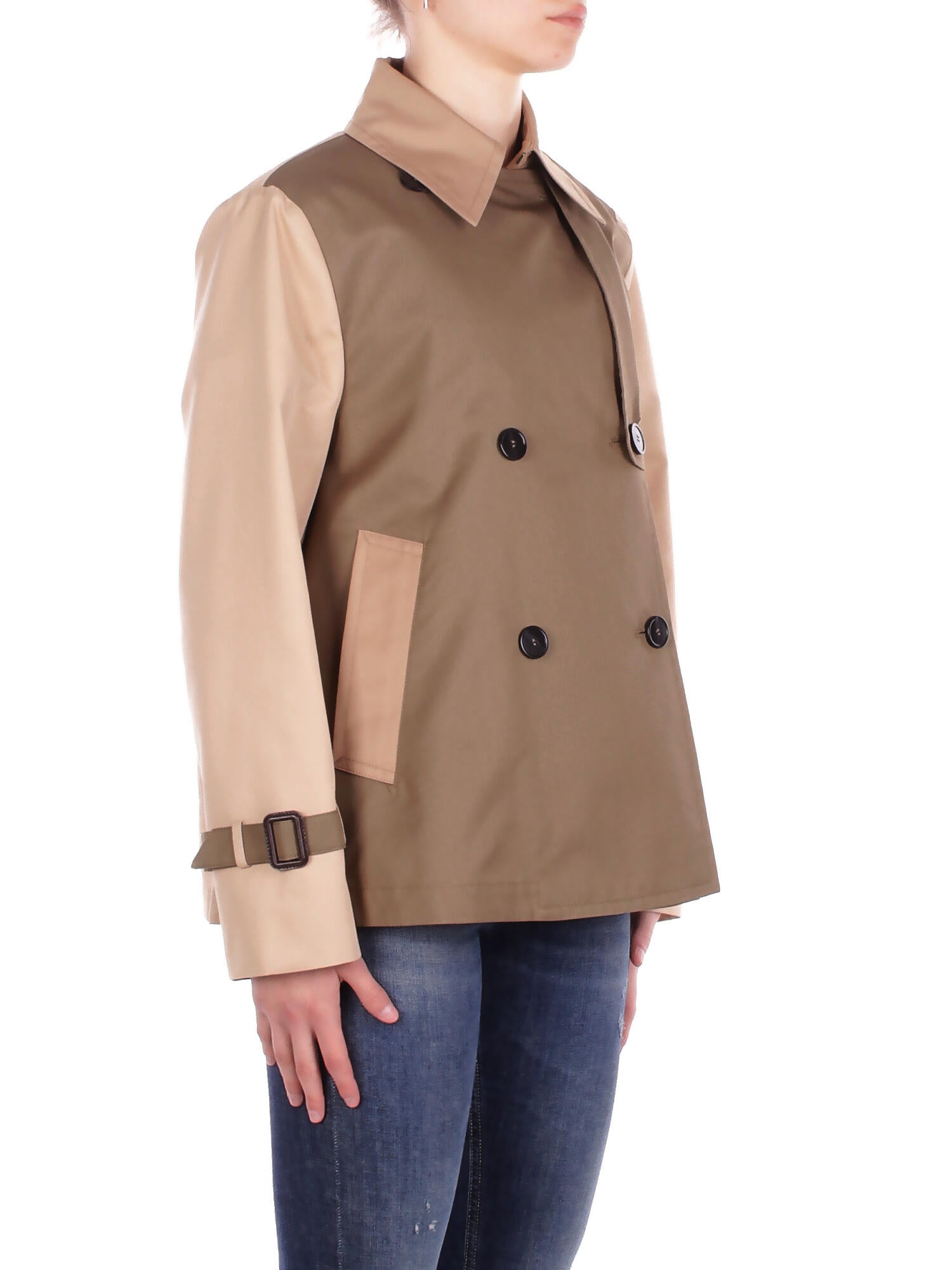 MAX MARA Donna Giubbotto 2615021051600 029 Wkd biglia impermeabile Fango