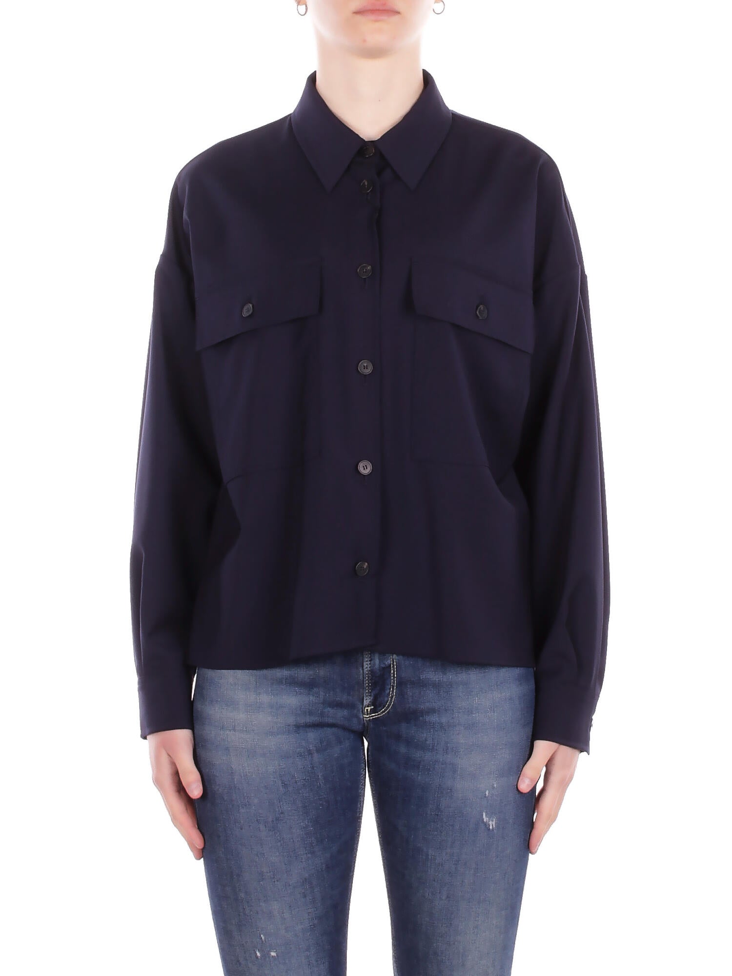 MAX MARA Donna Camicia 2615041021600 001 Wkd mulino Blu